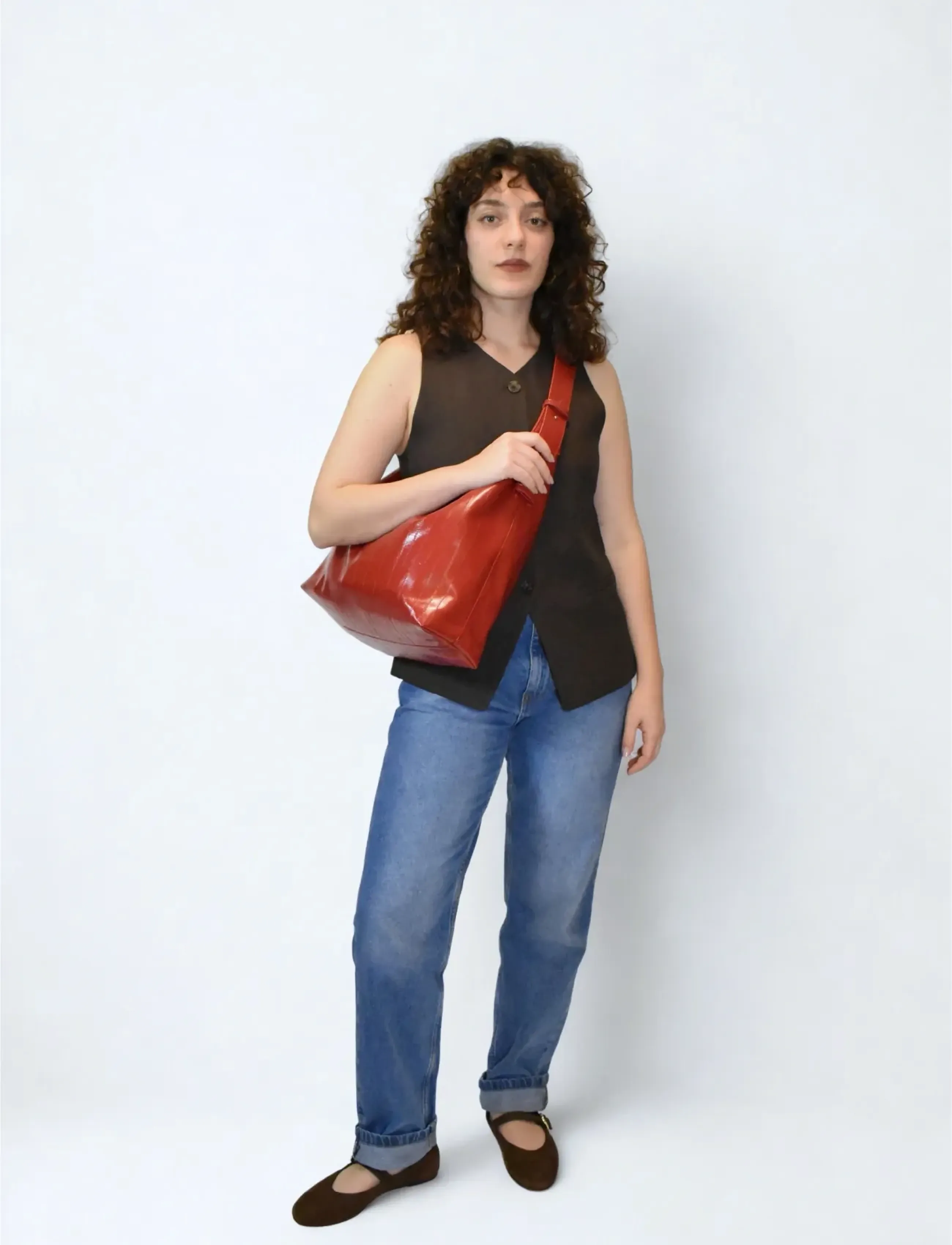 HVISK Lane Stroke Structure, One Size, Bags, Rot - Small Shoulder Bags-crossbody Frauen