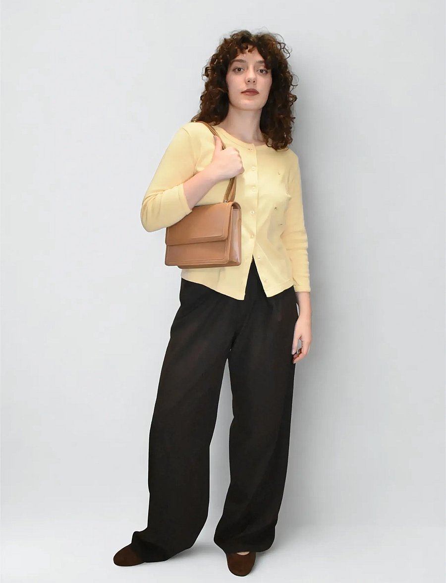 HVISK - CALLIE GLOSSY STRUCTURE - alltags-style - 495 mocha - 0