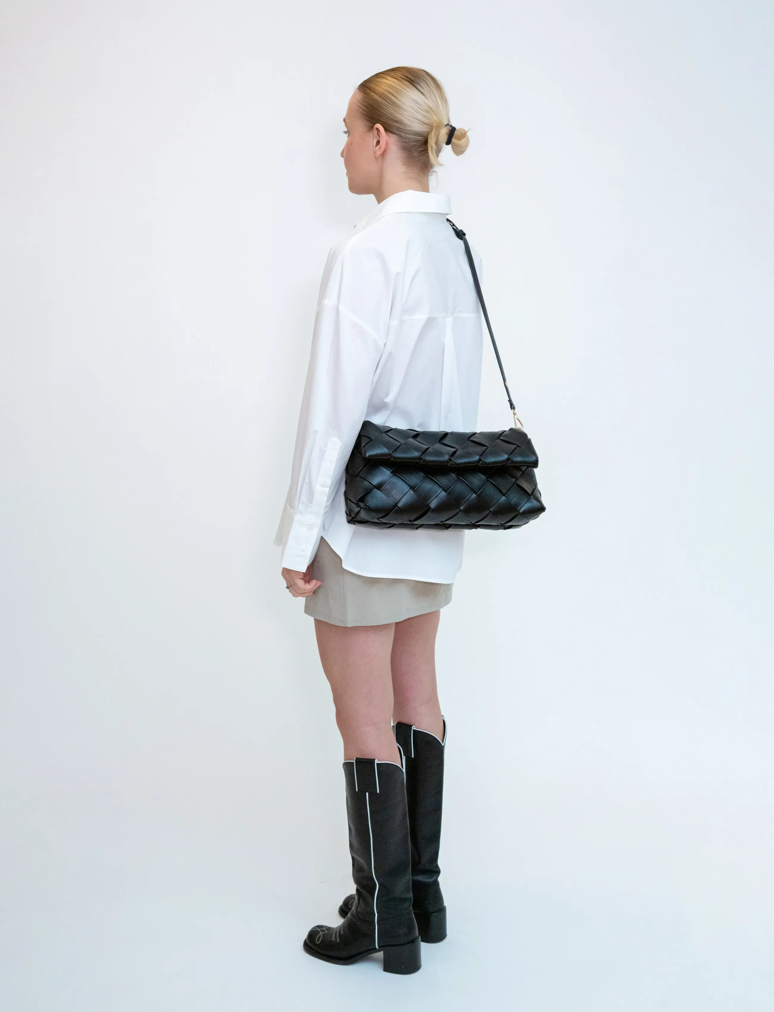 HVISK - ARLENE BRAIDED SOFT STRUCTURE - party wear at outlet prices - 009 black - 5