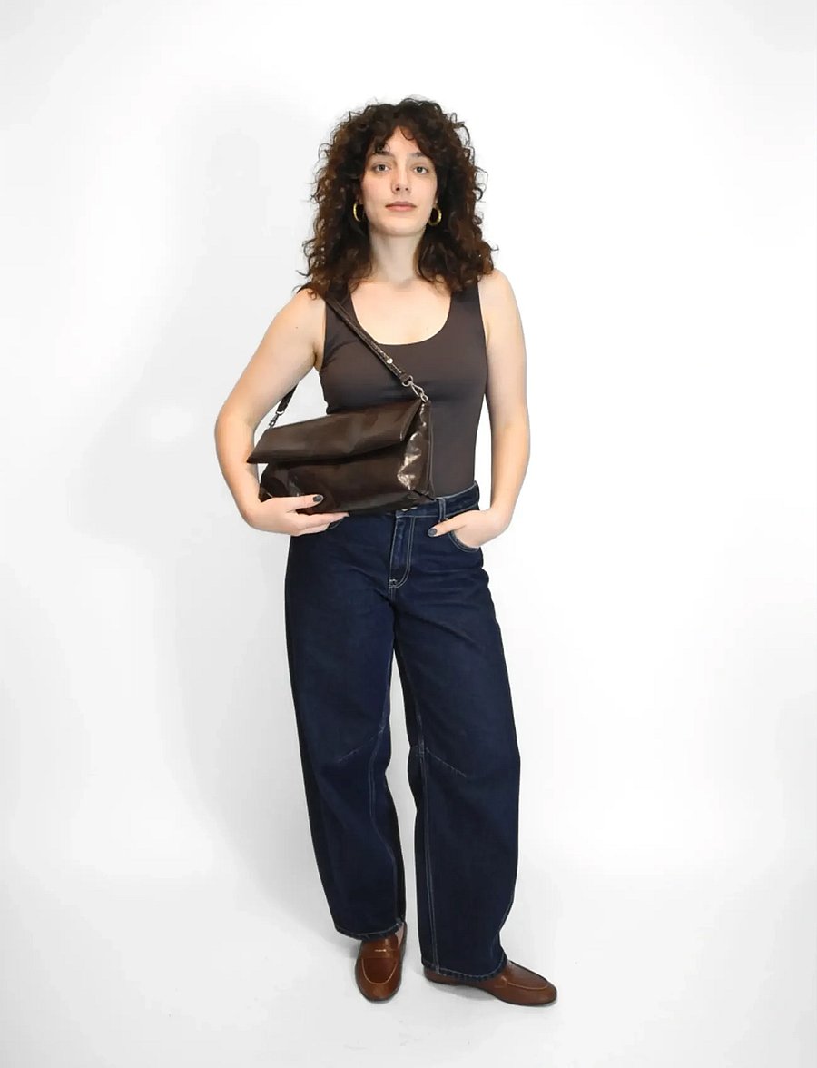 HVISK - ARLENE GLOSSY STRUCTURE - alltags-style - 496 cocoa - 3