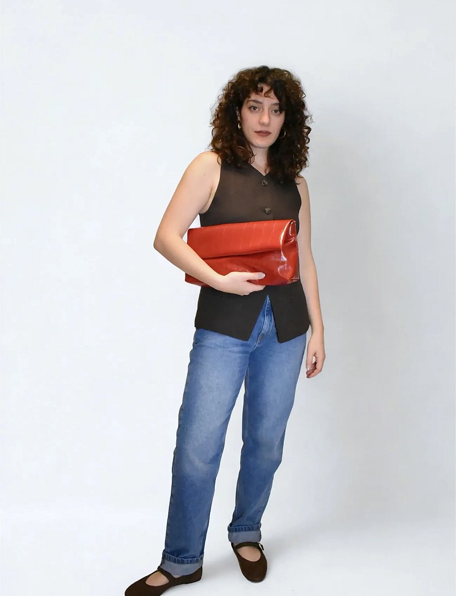HVISK - ARLENE STROKE STRUCTURE - vardagsstil - 494 scarlet red - 0