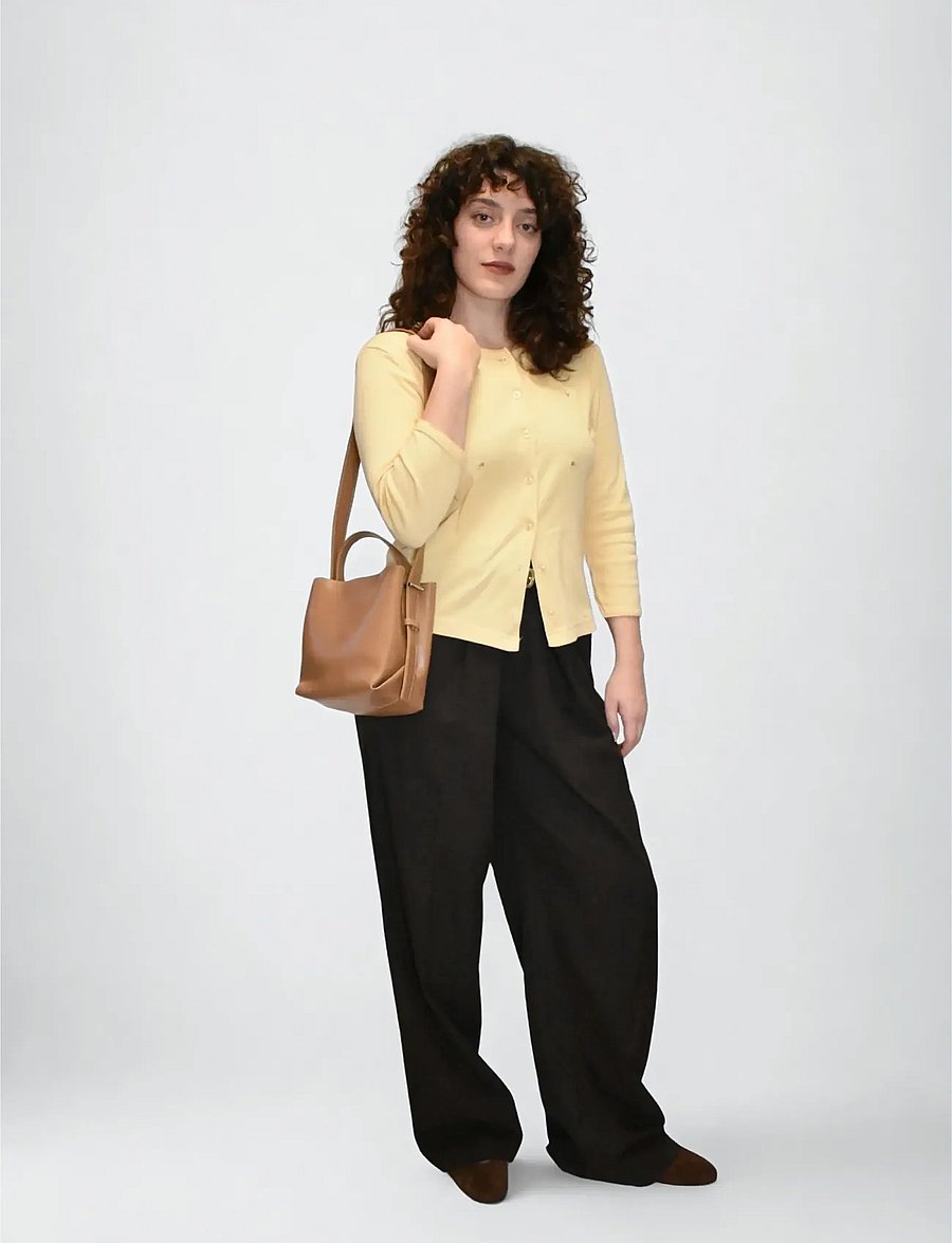 HVISK - MOLLY GLOSSY STRUCTURE - alltags-style - 495 mocha - 4