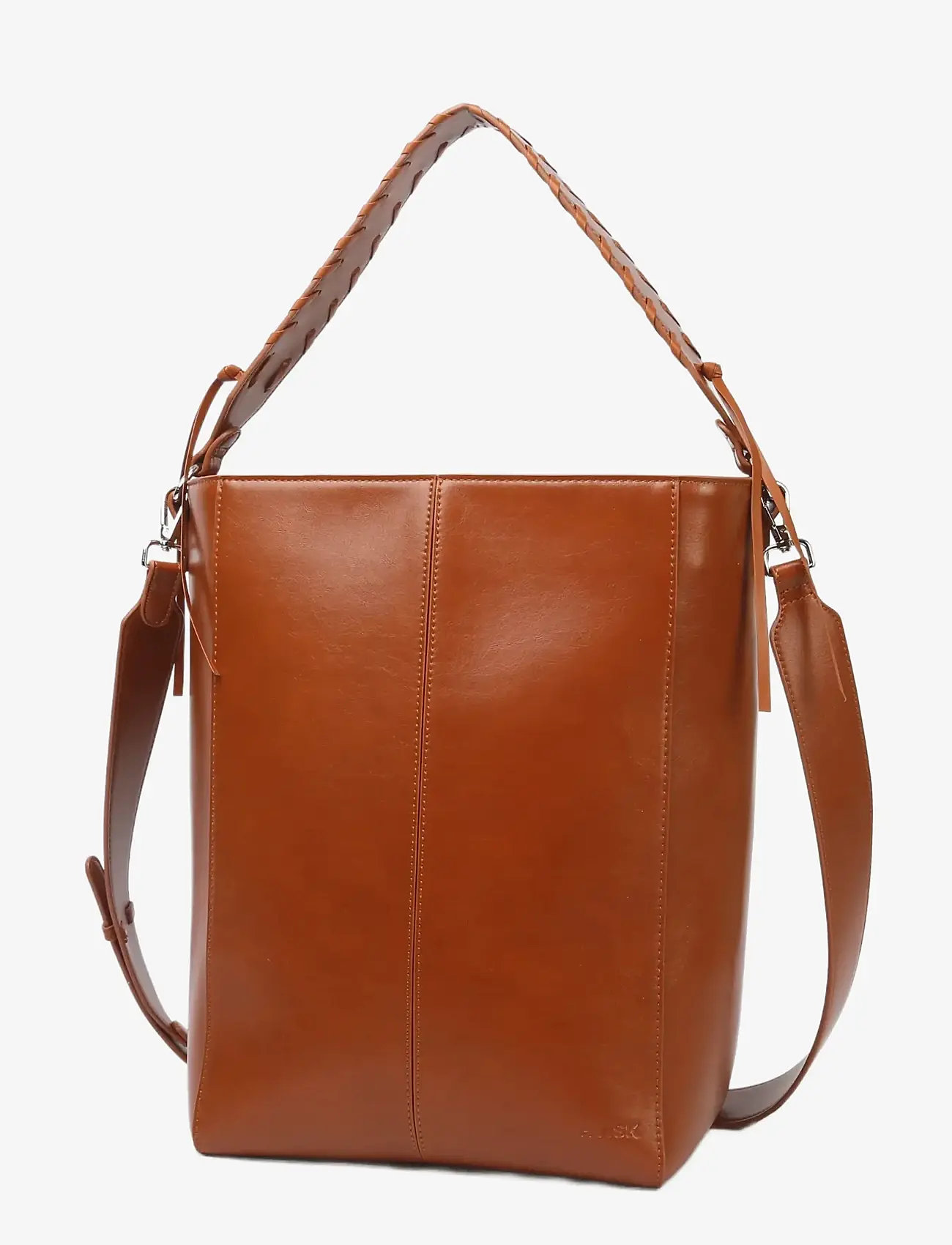 HVISK - CASSET GLOSSY STRUCTURE - bucket bags - brown amber - 2
