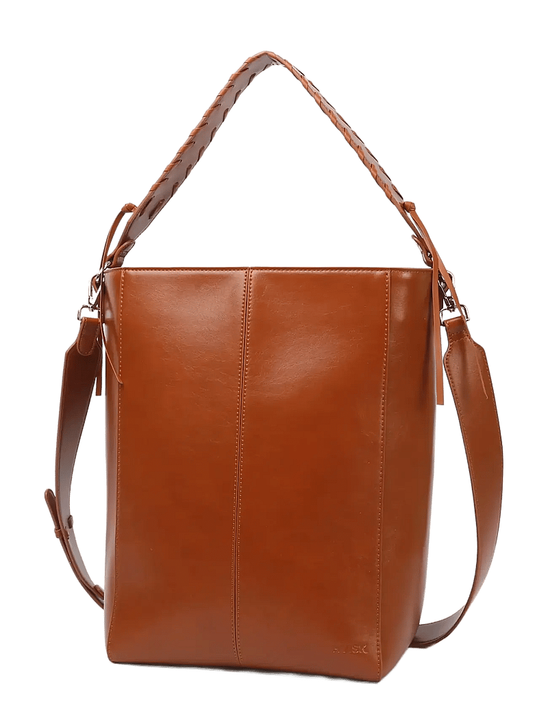 HVISK - CASSET GLOSSY STRUCTURE - bucket bags - brown amber - 2