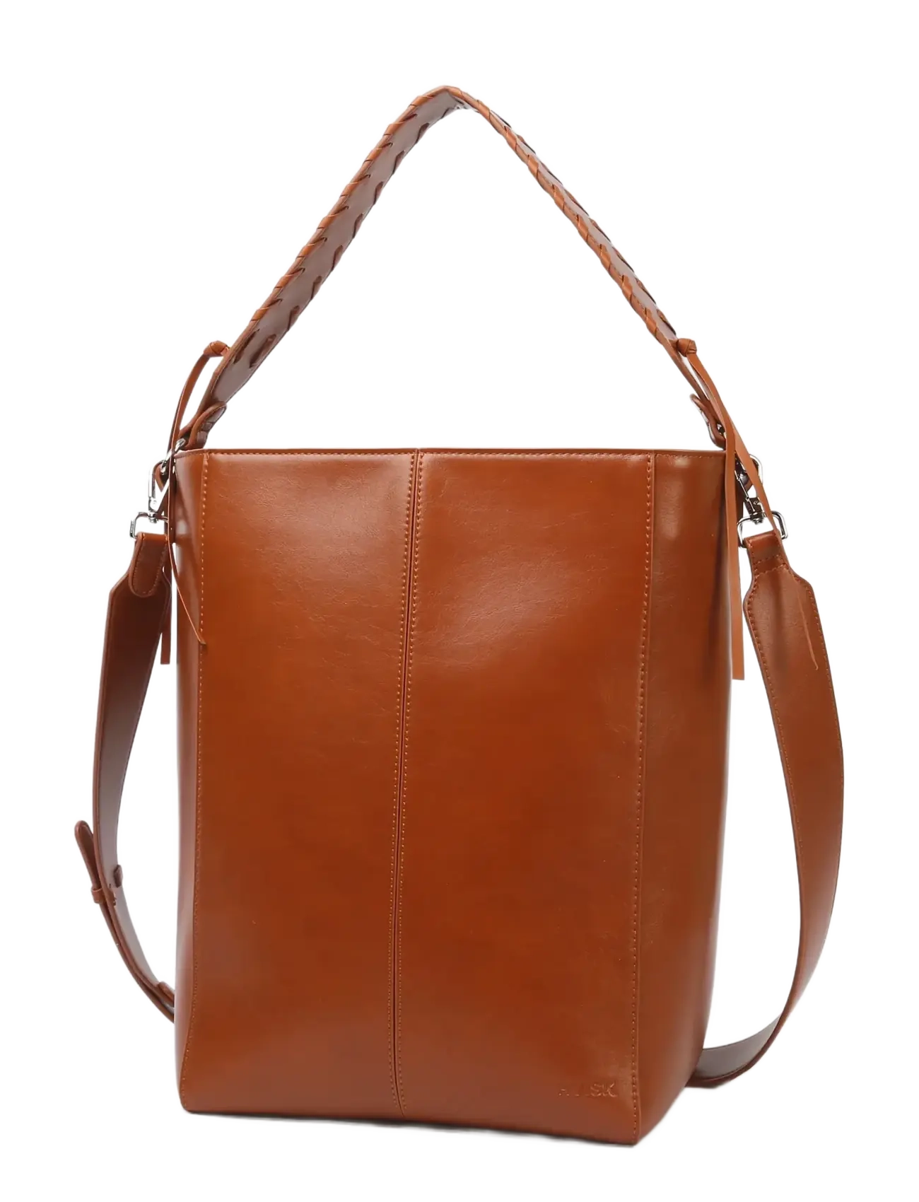 HVISK - CASSET GLOSSY STRUCTURE - bucket bags - brown amber - 2