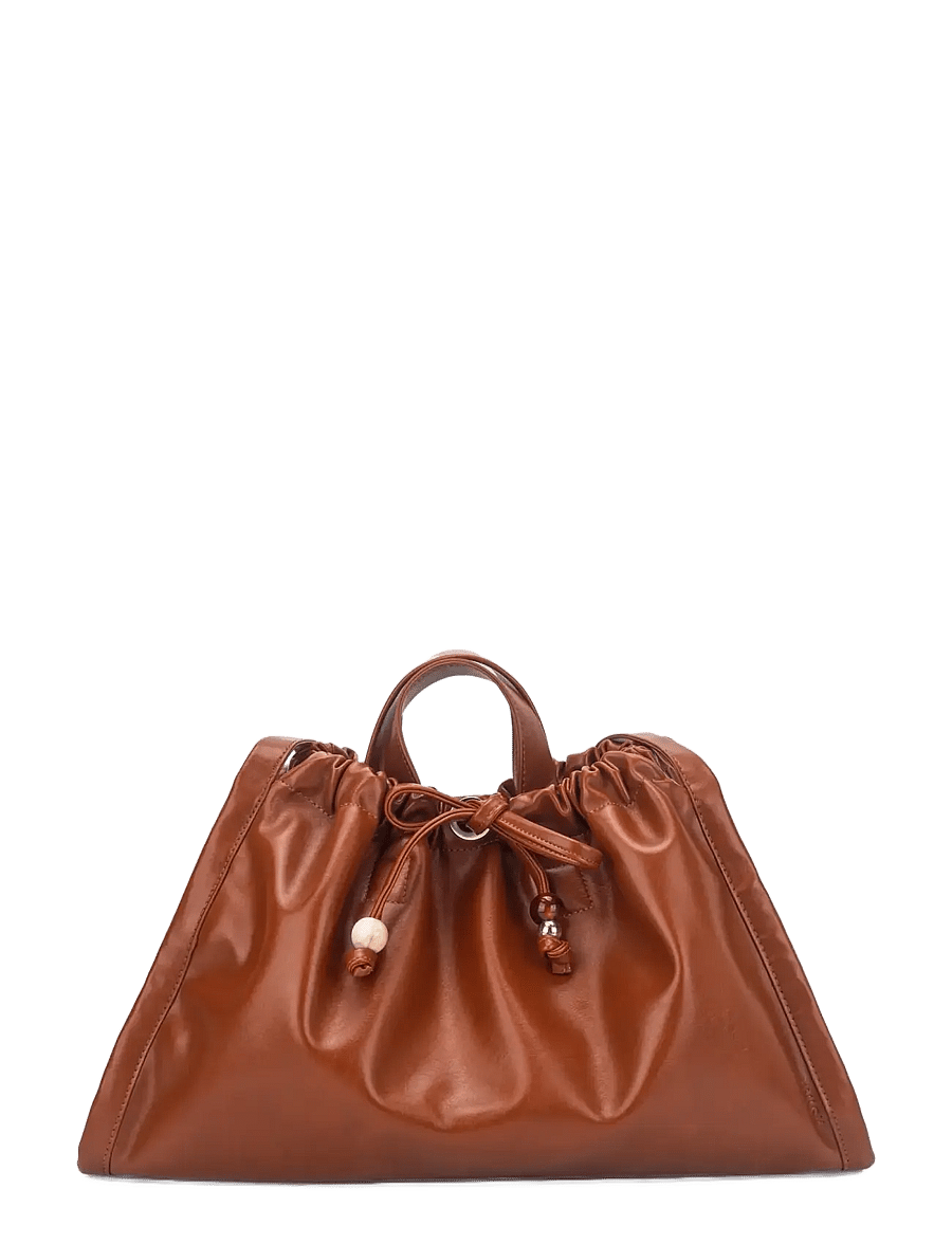 HVISK - SAGE MEDIUM GLOSSY STRUCTURE - shopper-laukut - brown amber - 1