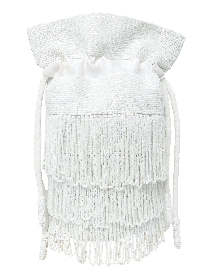 HVISK - MIRA POUCH BEADED - pearl - 1