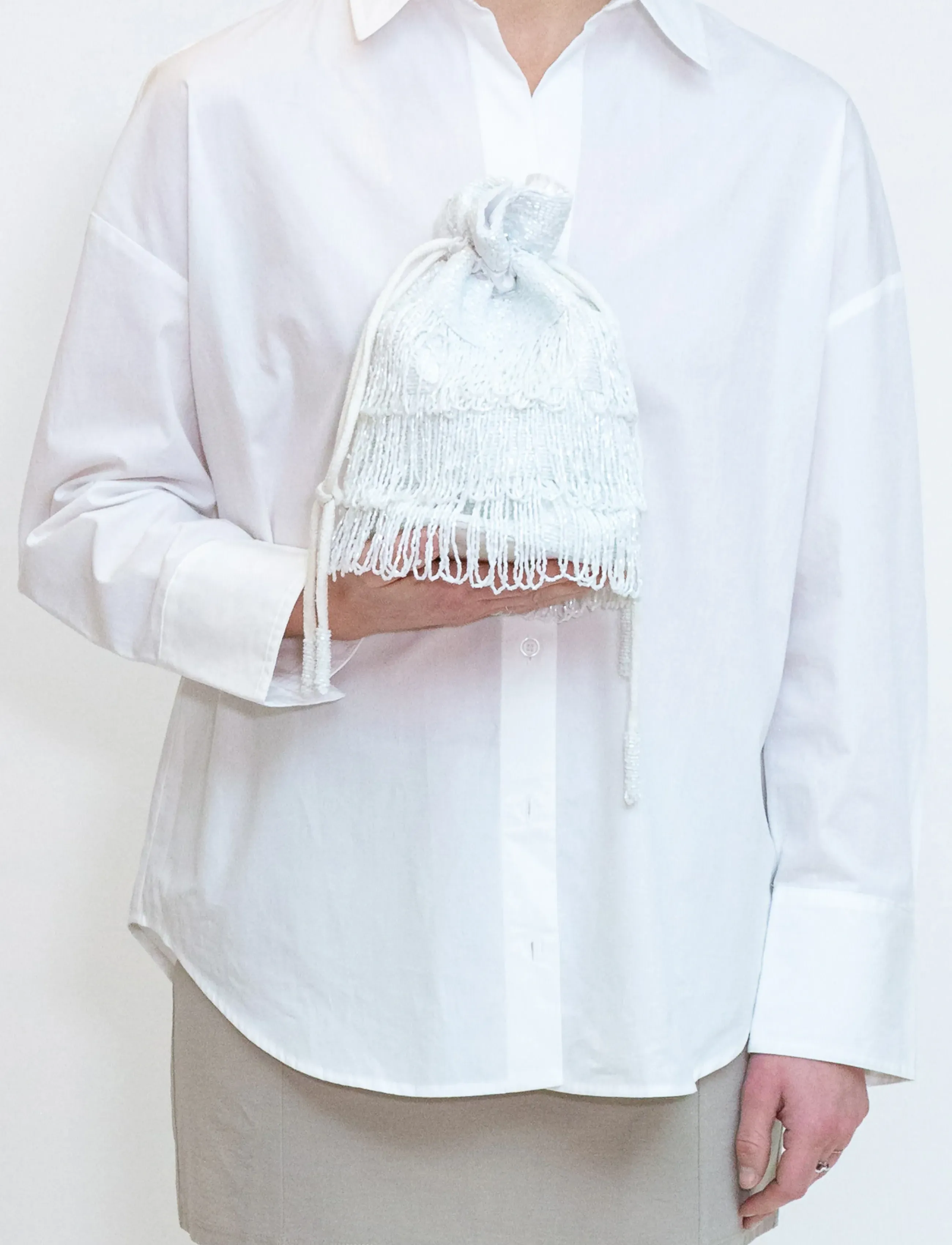 HVISK - MIRA POUCH BEADED - pearl - 5
