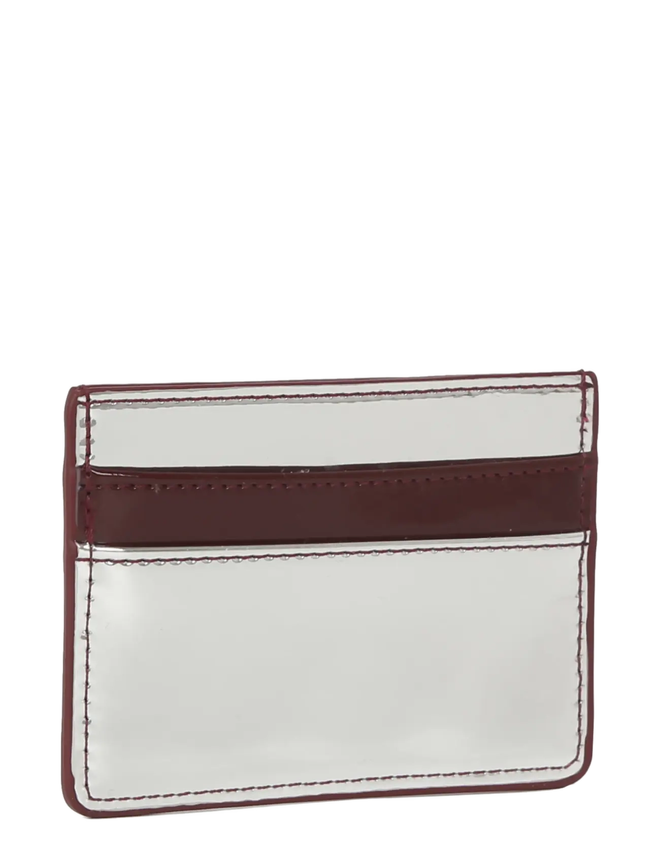 HVISK - CARDHOLDER MIRROR GLOSS - silver maroon - 3