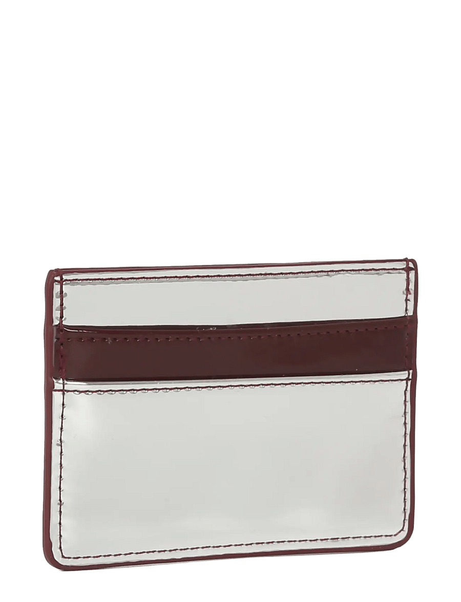 HVISK - CARDHOLDER MIRROR GLOSS - silver maroon - 3