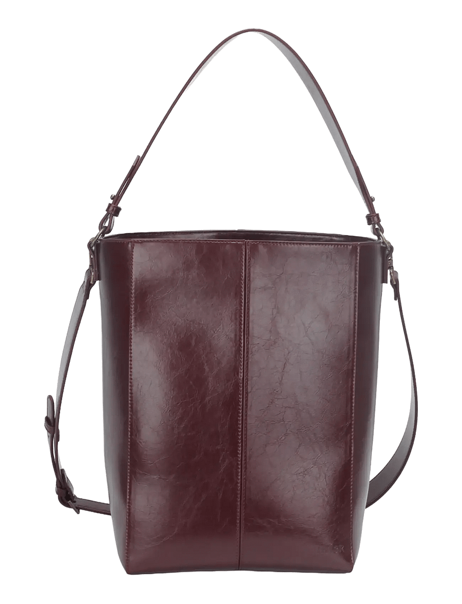 HVISK - CASSET RAW STRUCTURE - beuteltaschen - deep burgundy - 1