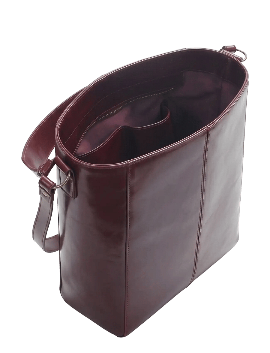HVISK - CASSET RAW STRUCTURE - beuteltaschen - deep burgundy - 3