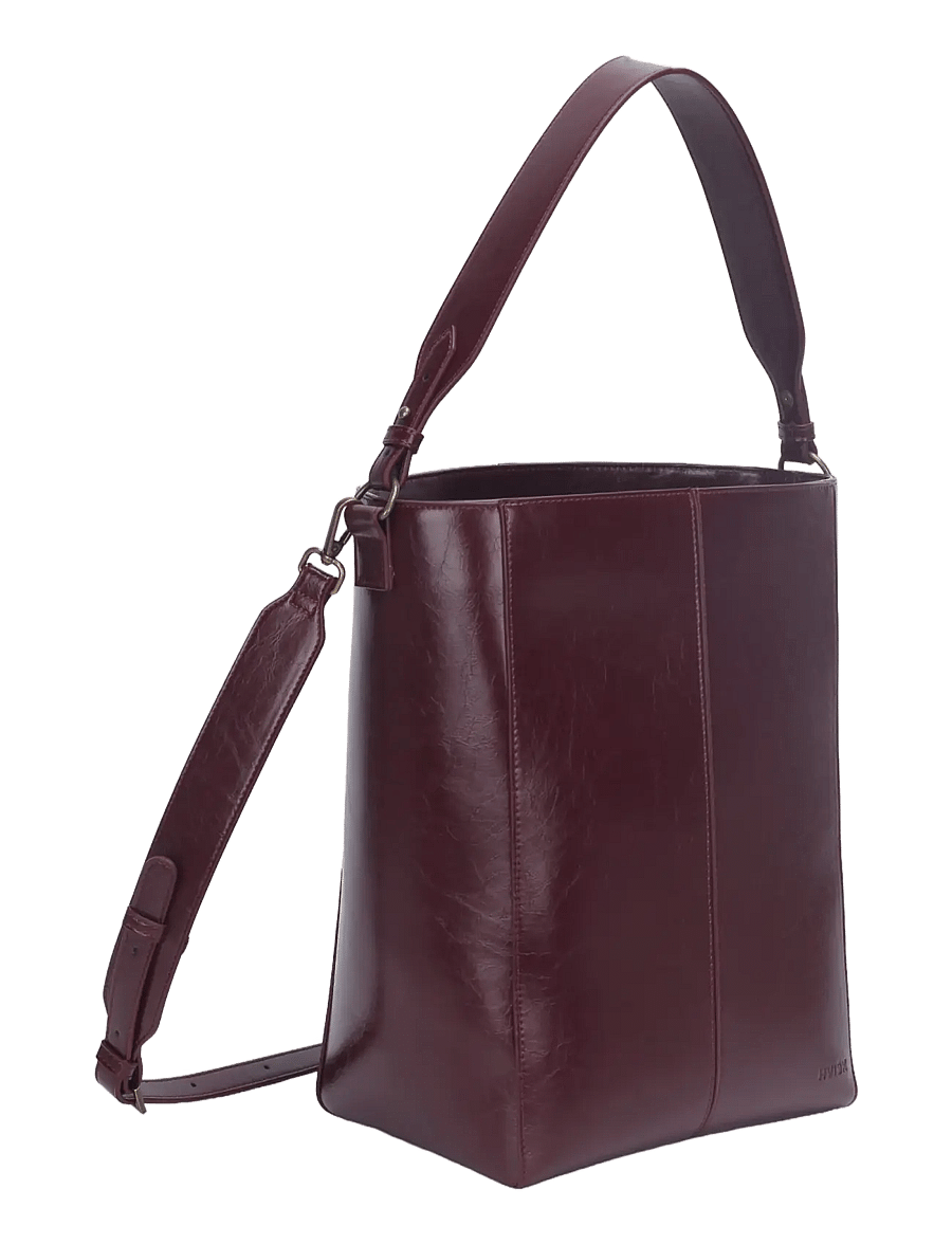 HVISK - CASSET RAW STRUCTURE - beuteltaschen - deep burgundy - 4