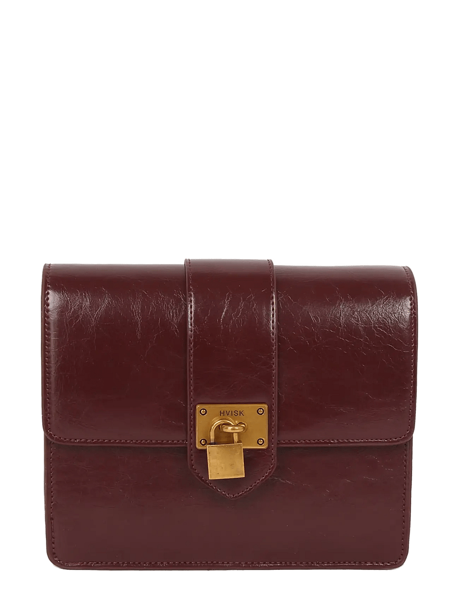 HVISK - CAYMAN RAW STRUCTURE PADLOCK - deep burgundy - 1