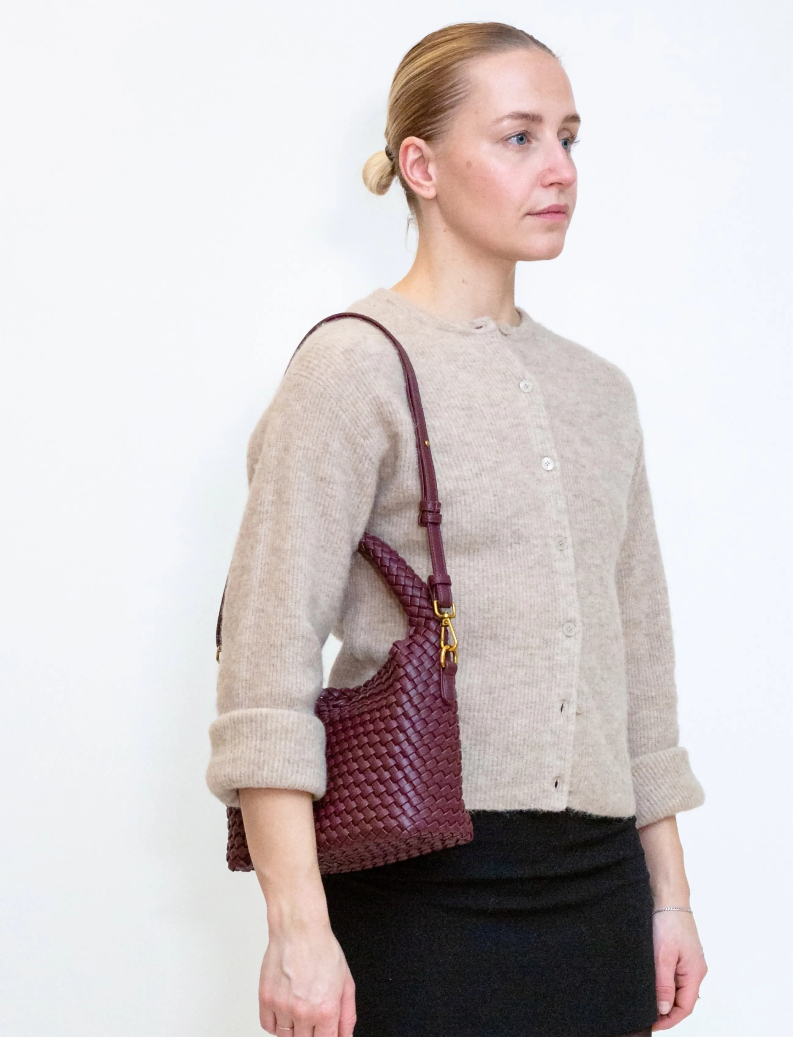 HVISK - TWIST BRAIDED SOFT STRUCTURE - deep burgundy - 4