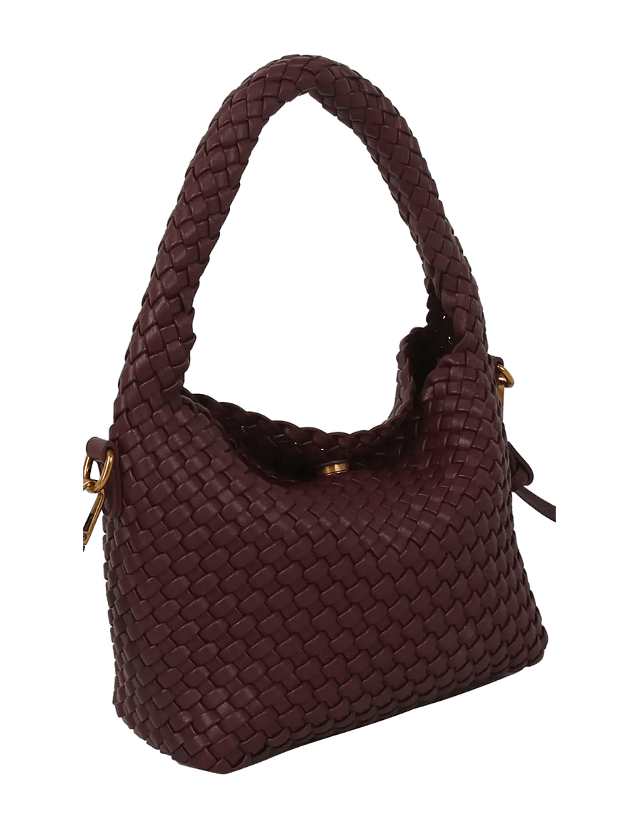 HVISK - TWIST BRAIDED SOFT STRUCTURE - deep burgundy - 2