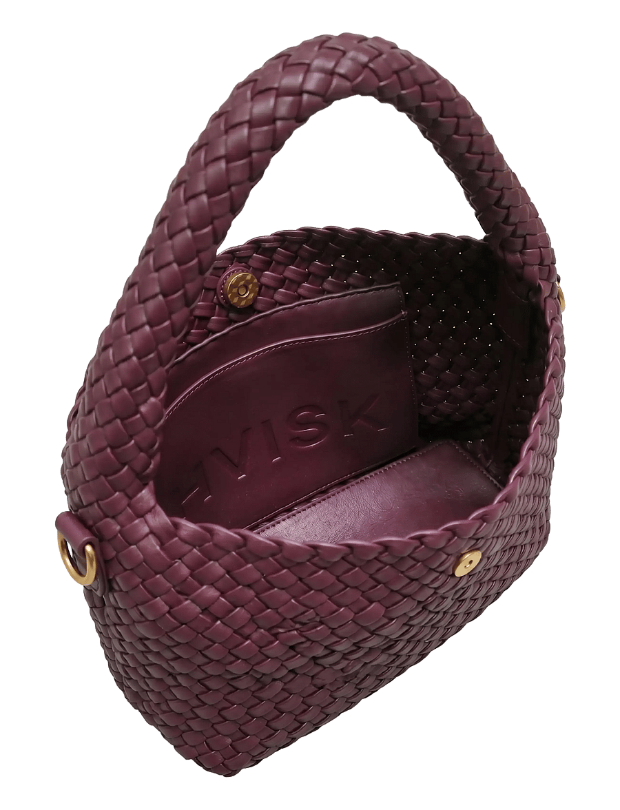 HVISK - TWIST BRAIDED SOFT STRUCTURE - deep burgundy - 3