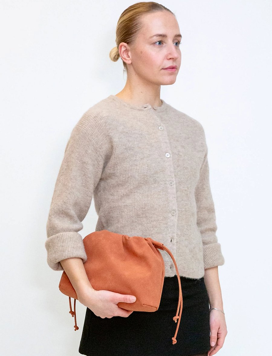 HVISK - ARCANE BRUSH STRUCTURE - crossbody bags - terracotta - 0