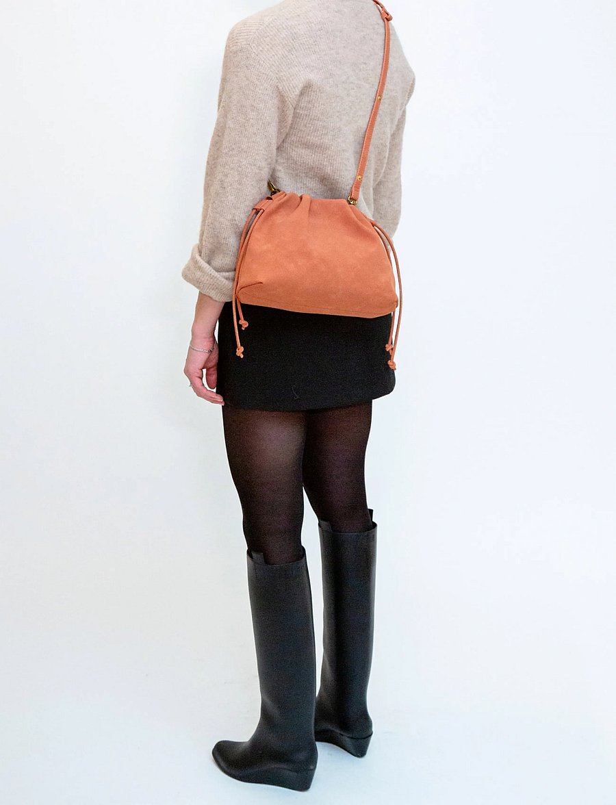 HVISK - ARCANE BRUSH STRUCTURE - crossbody bags - terracotta - 4