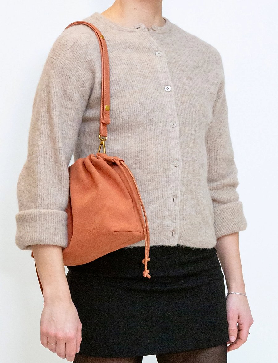 HVISK - ARCANE BRUSH STRUCTURE - crossbody bags - terracotta - 5