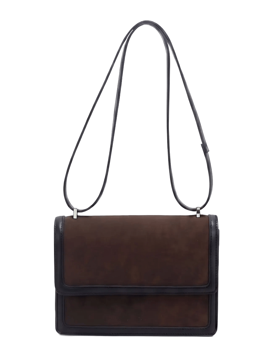 HVISK - CALLIE BRUSH STRUCTURE MIX - umhängetaschen - umber brown / black - 1
