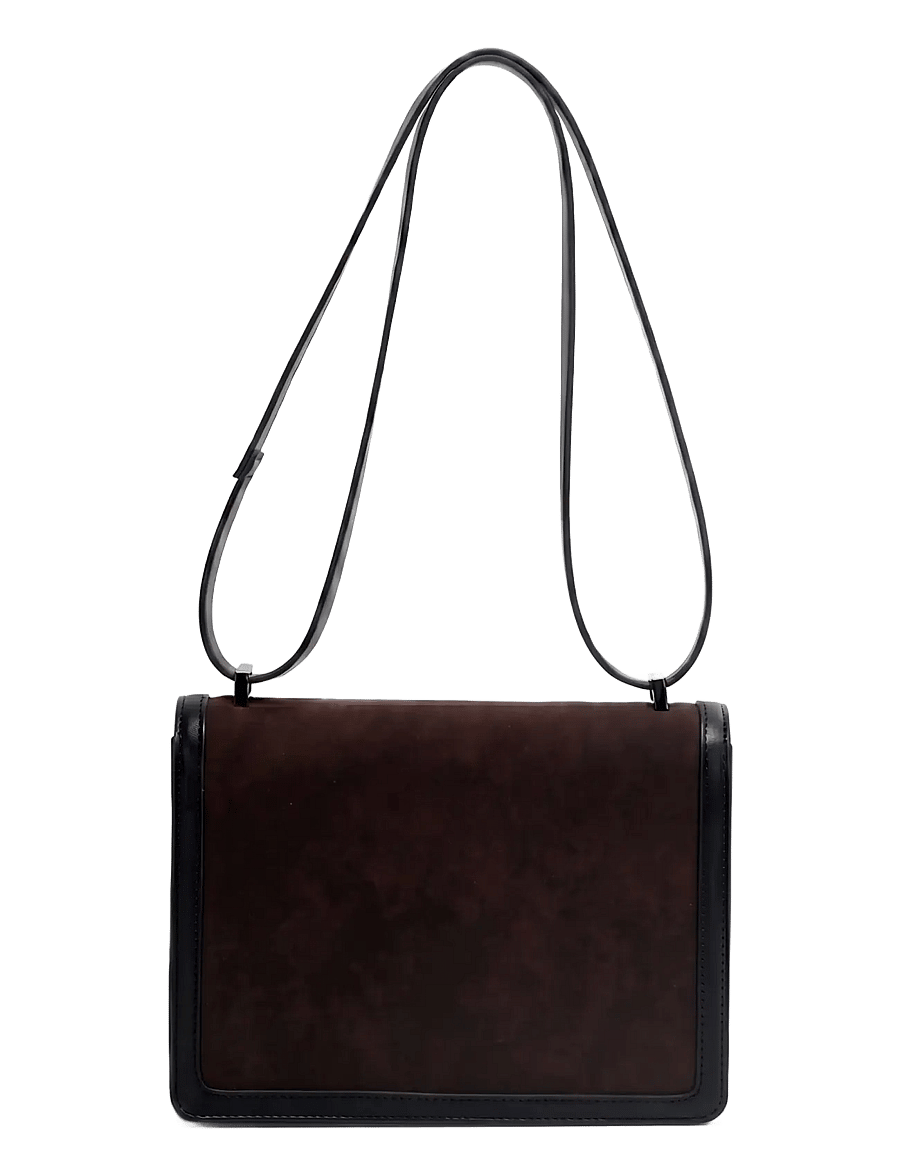 HVISK - CALLIE BRUSH STRUCTURE MIX - umhängetaschen - umber brown / black - 2