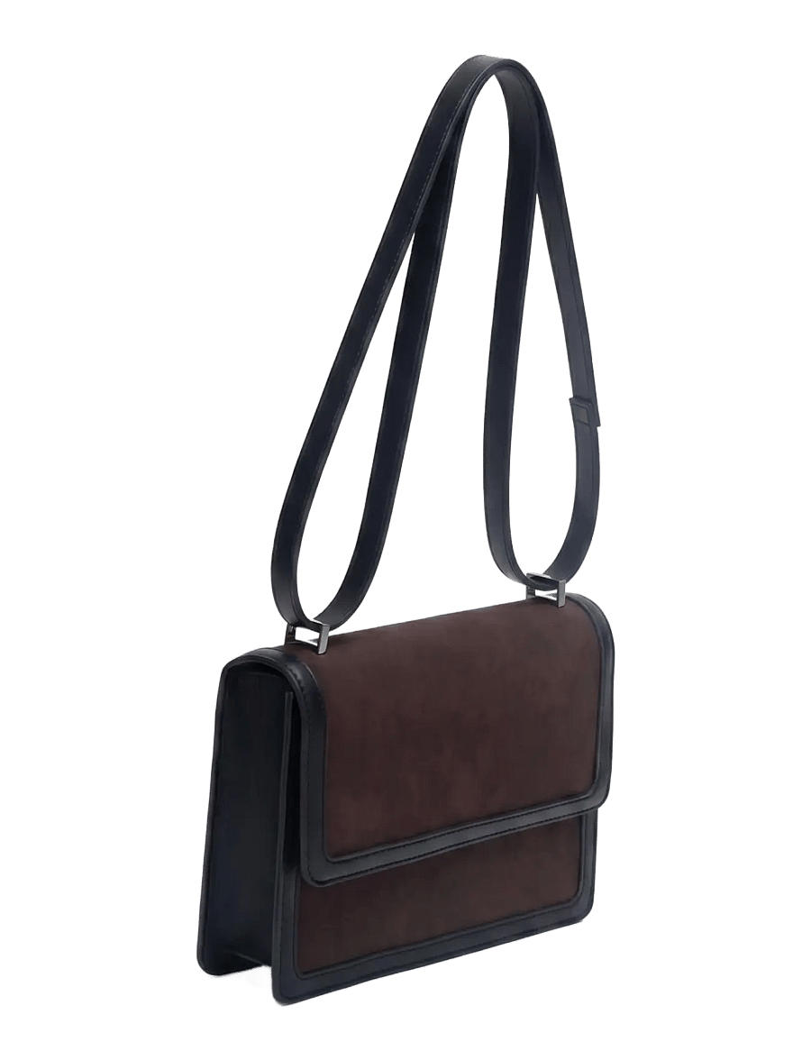 HVISK - CALLIE BRUSH STRUCTURE MIX - umhängetaschen - umber brown / black - 3