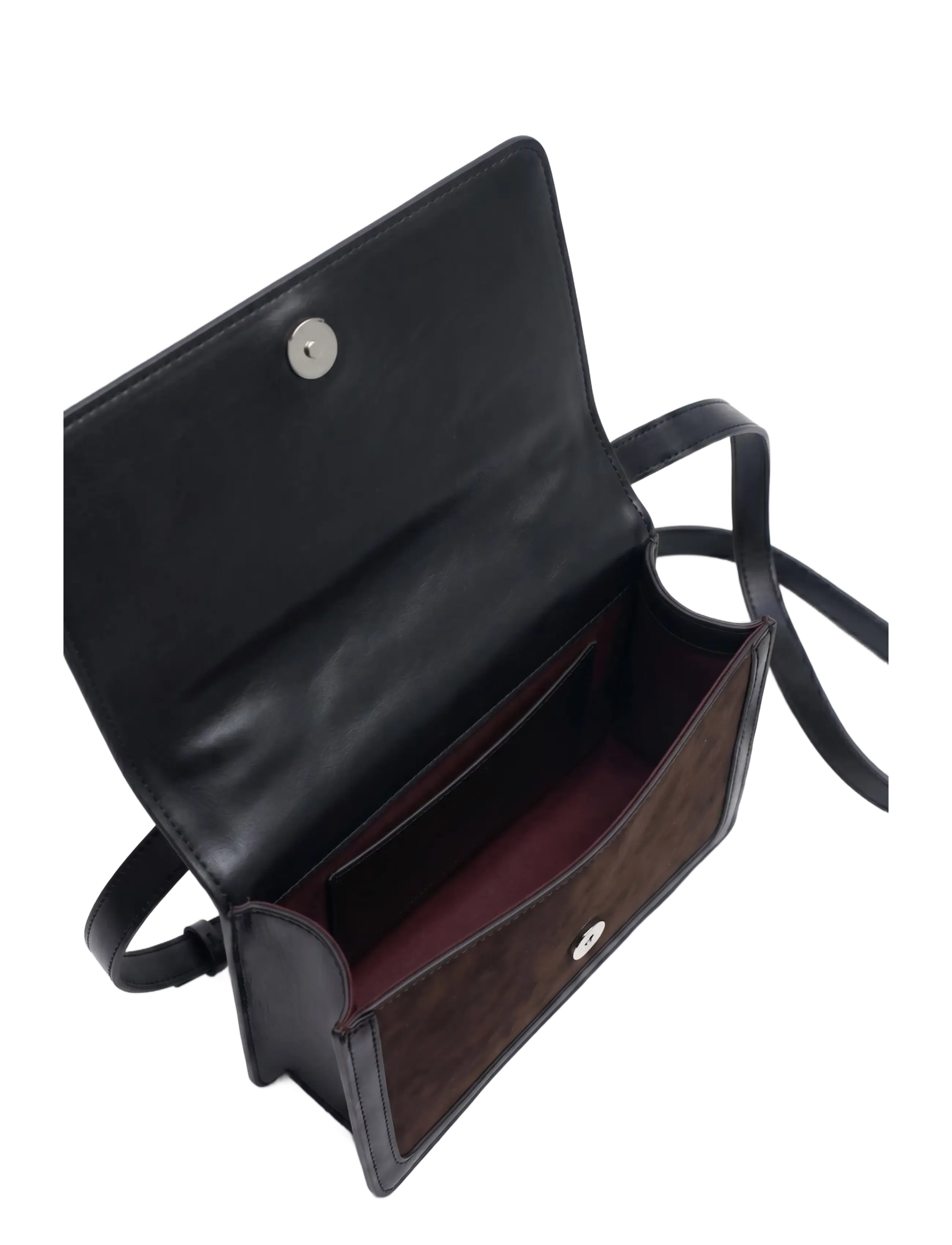 HVISK - CALLIE BRUSH STRUCTURE MIX - umhängetaschen - umber brown / black - 4