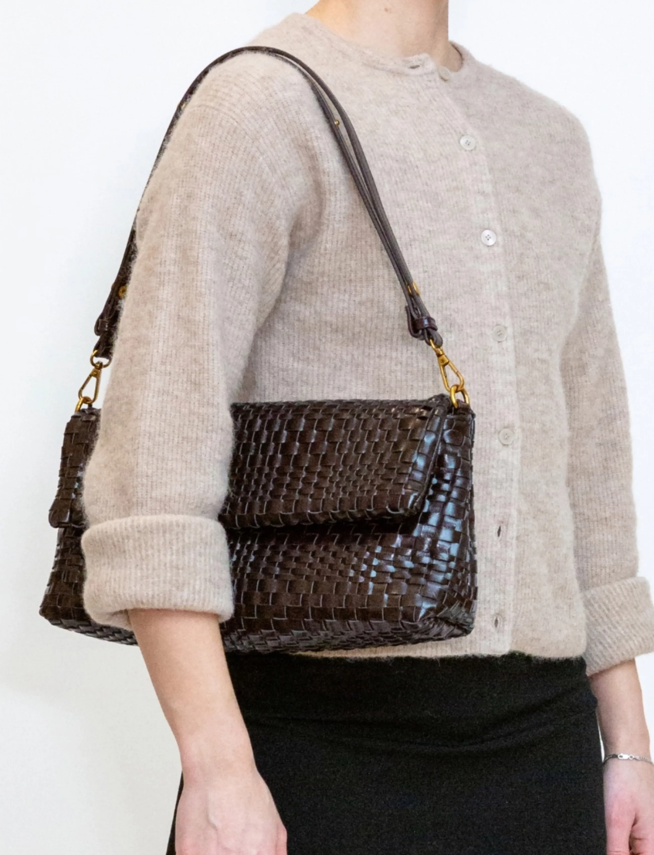 HVISK - ARLENE BRAIDED RAW STRUCTURE - umber brown - 5
