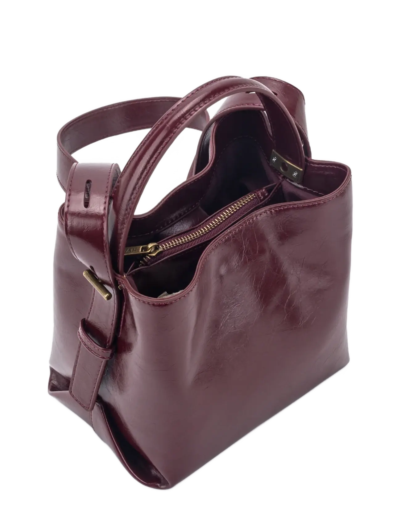 HVISK - MOLLY RAW STRUCTURE - umhängetaschen - deep burgundy - 3