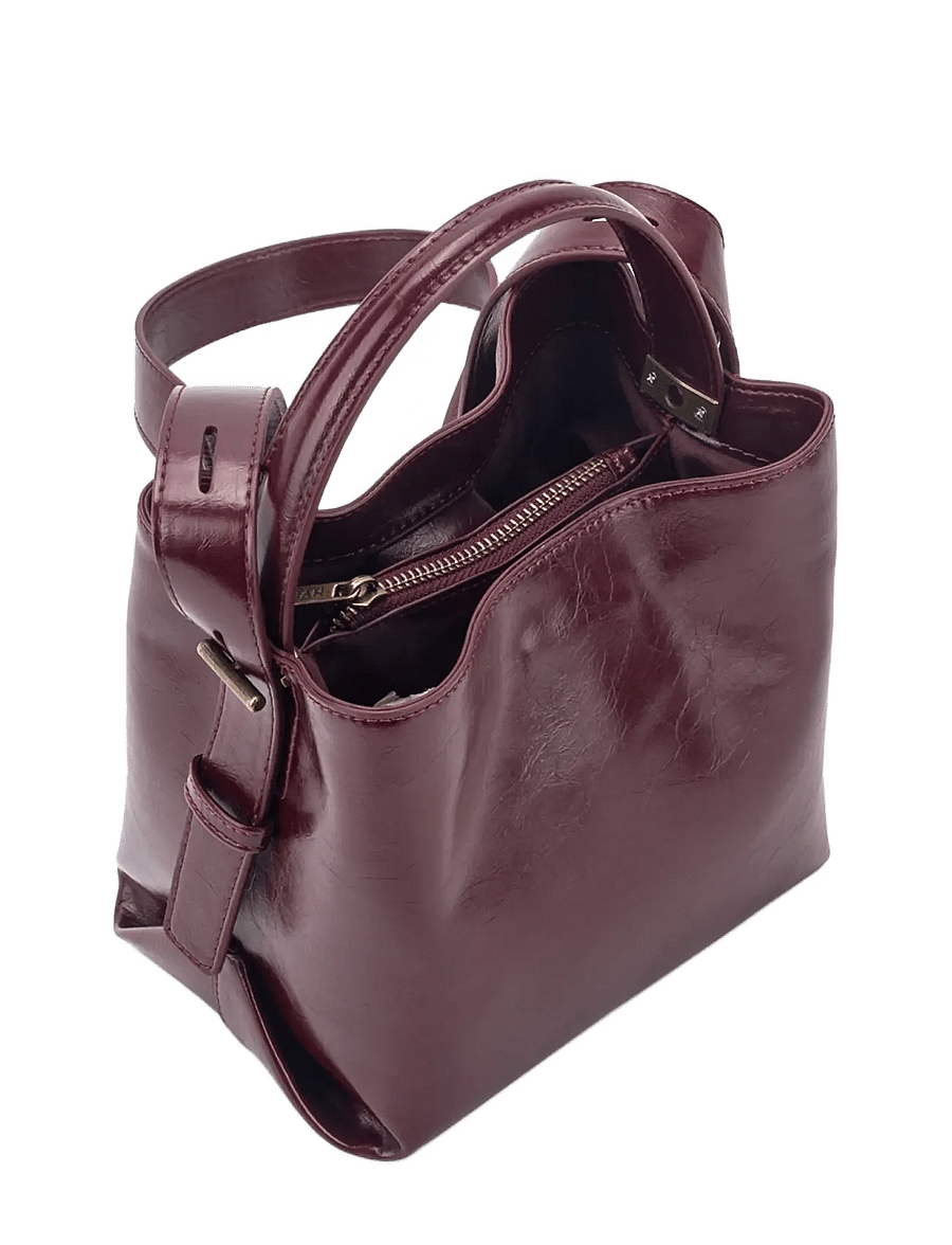 HVISK - MOLLY RAW STRUCTURE - umhängetaschen - deep burgundy - 3