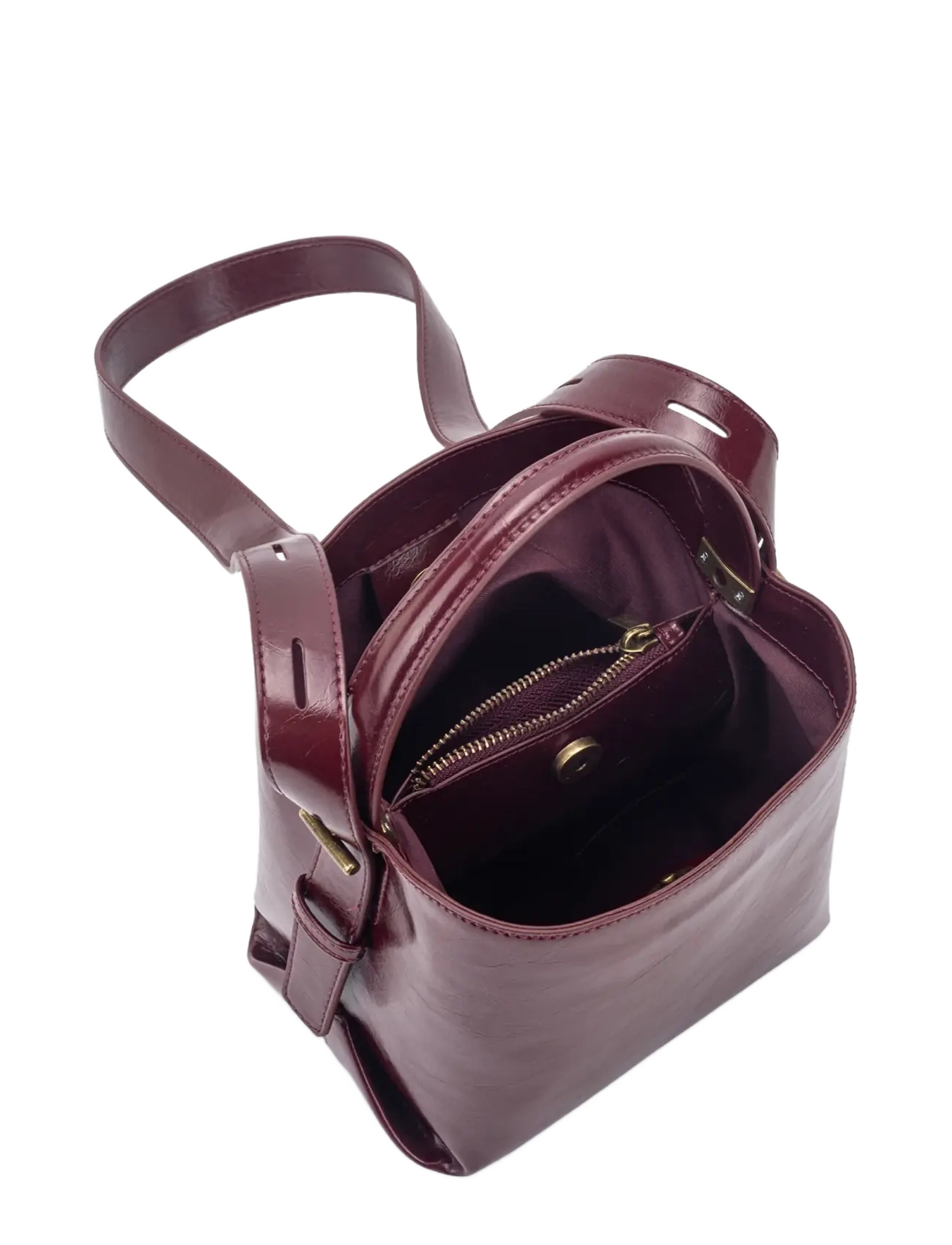 HVISK - MOLLY RAW STRUCTURE - umhängetaschen - deep burgundy - 4
