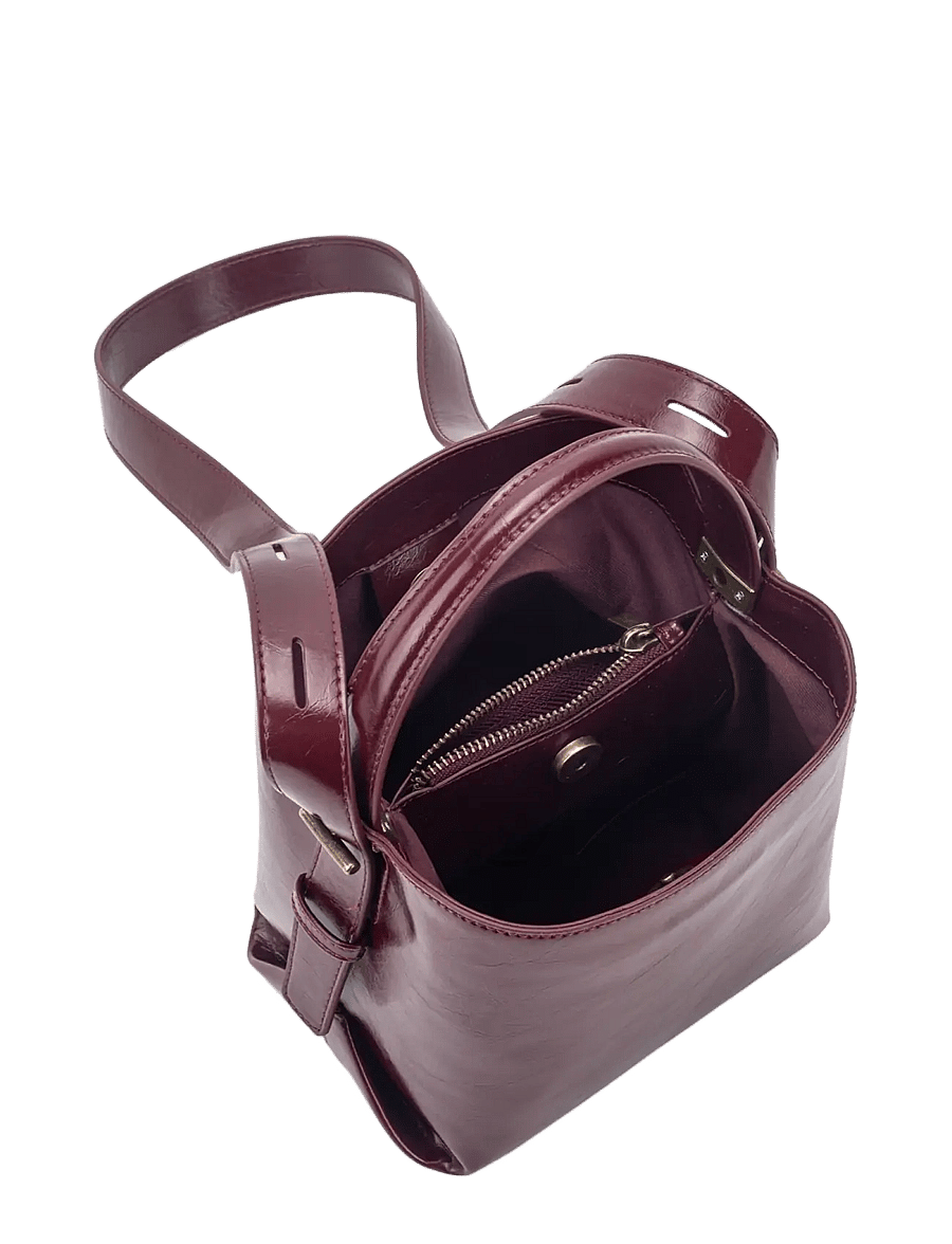 HVISK - MOLLY RAW STRUCTURE - umhängetaschen - deep burgundy - 4