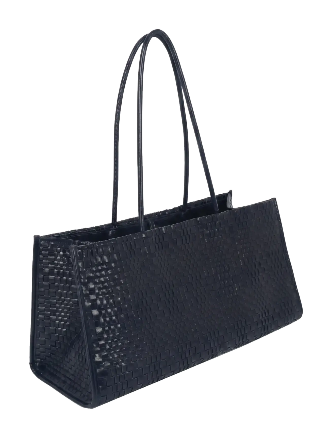 HVISK - HANNAH RAW STRUCTURE BRAIDED - tote bags - navy blue - 2