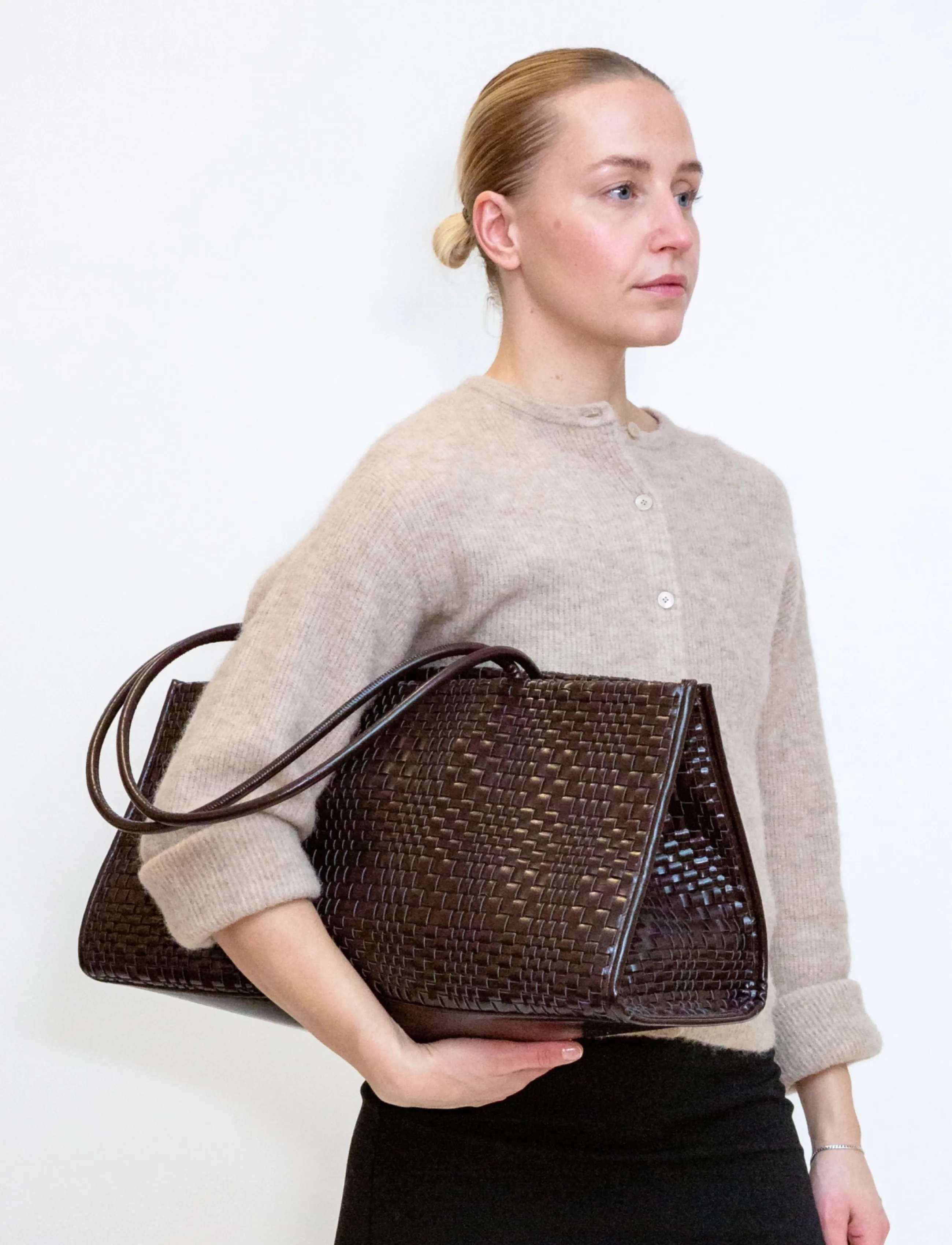 HVISK - HANNAH RAW STRUCTURE BRAIDED - umber brown - 5