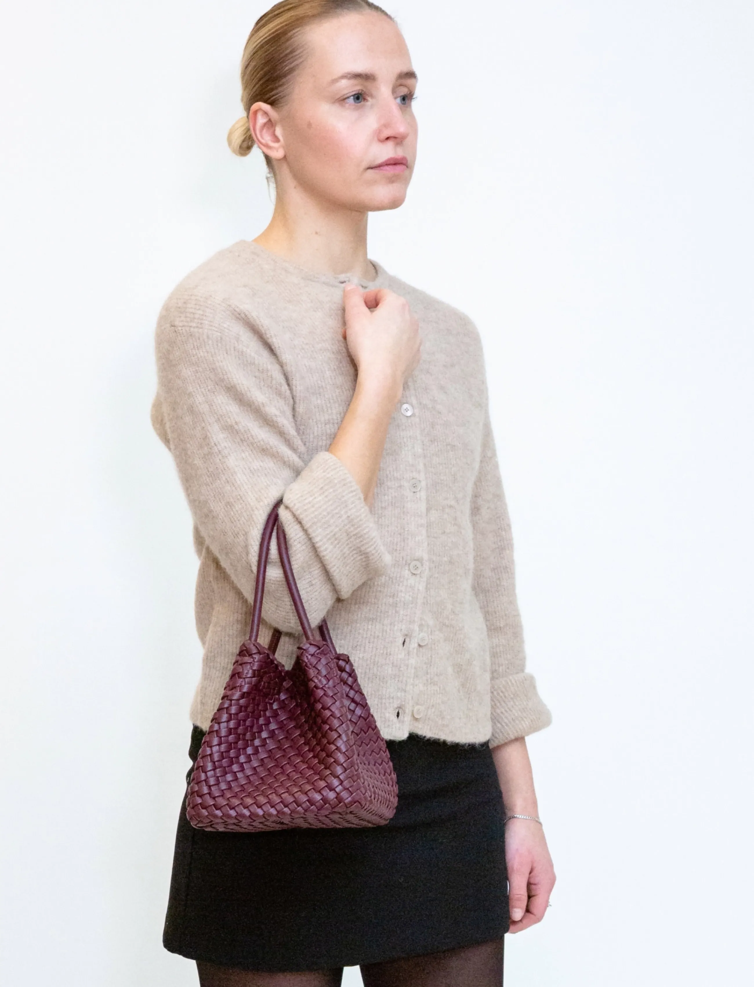 HVISK - LILY BRAIDED STRUCTURE - deep burgundy - 5