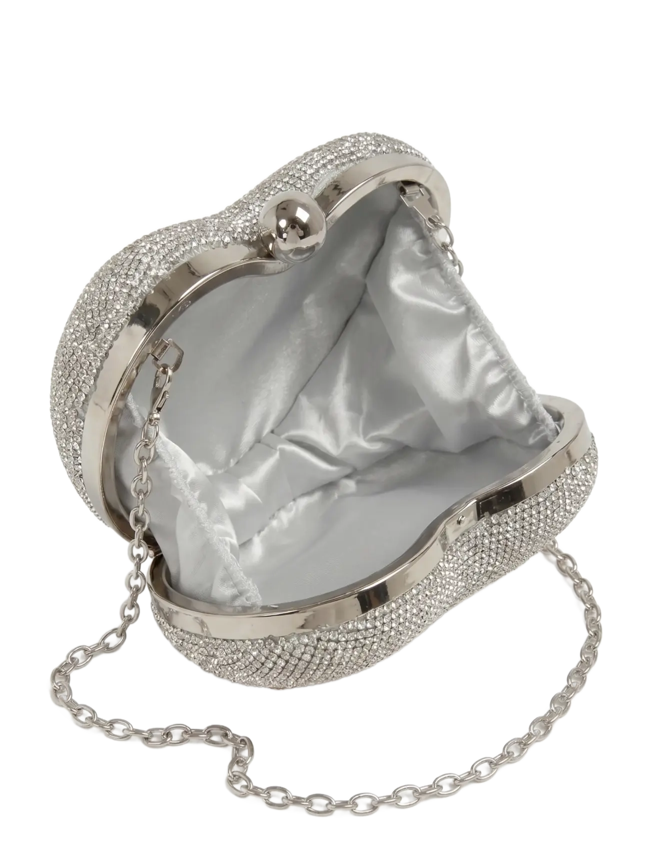 HVISK - HEART CASE RHINESTONES - shiny silver - 4