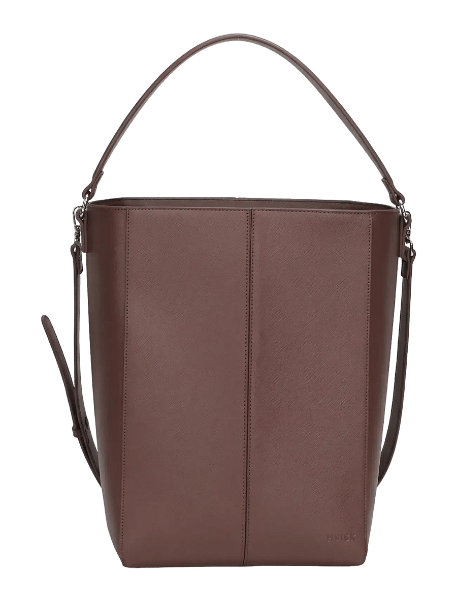 HVISK - CASSET SAFFIANO - dark brown - 1