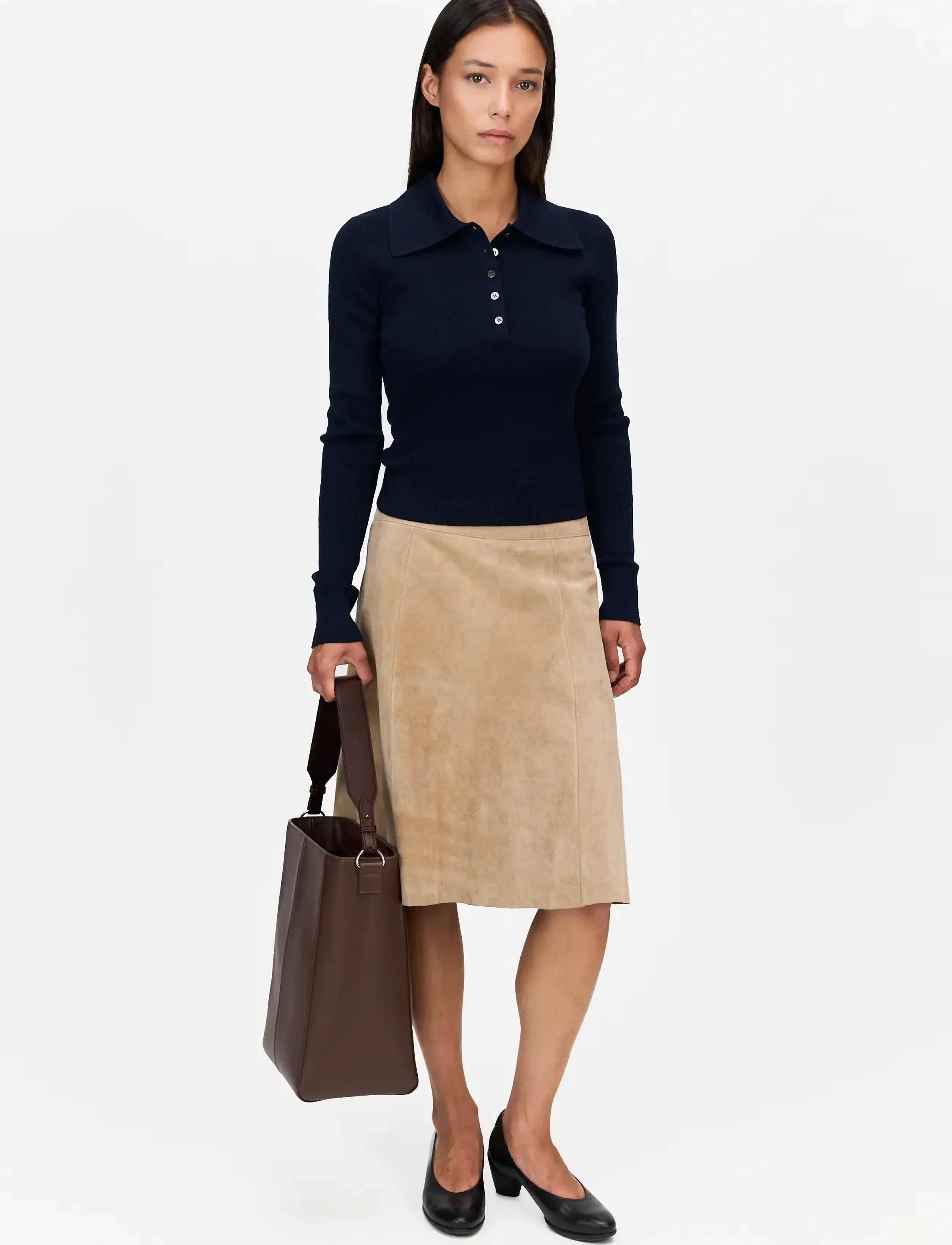 HVISK - CASSET SAFFIANO - dark brown - 5