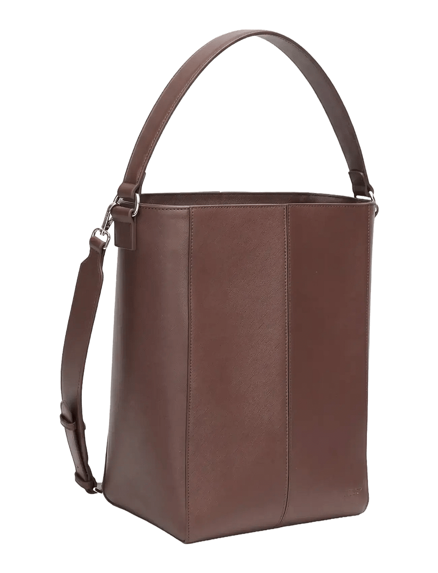 HVISK - CASSET SAFFIANO - dark brown - 3
