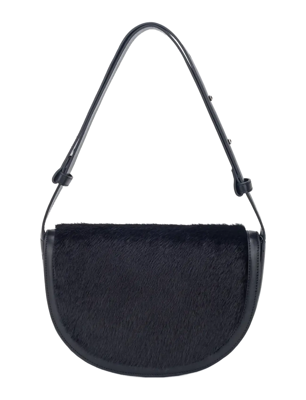 HVISK CLIFF FLUFFY - Crossbody Bags - BLACK / black