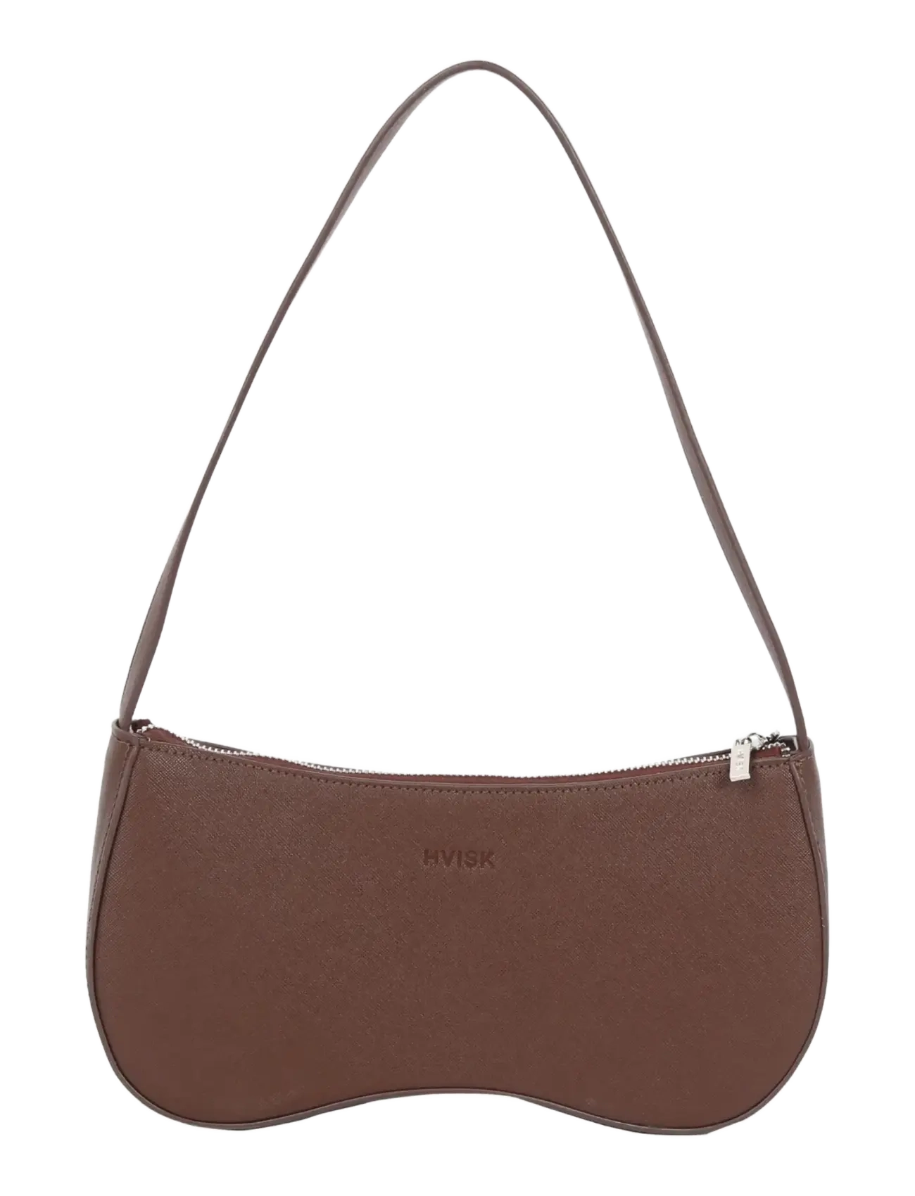 HVISK - BASAL SAFFIANO - dark brown - 2