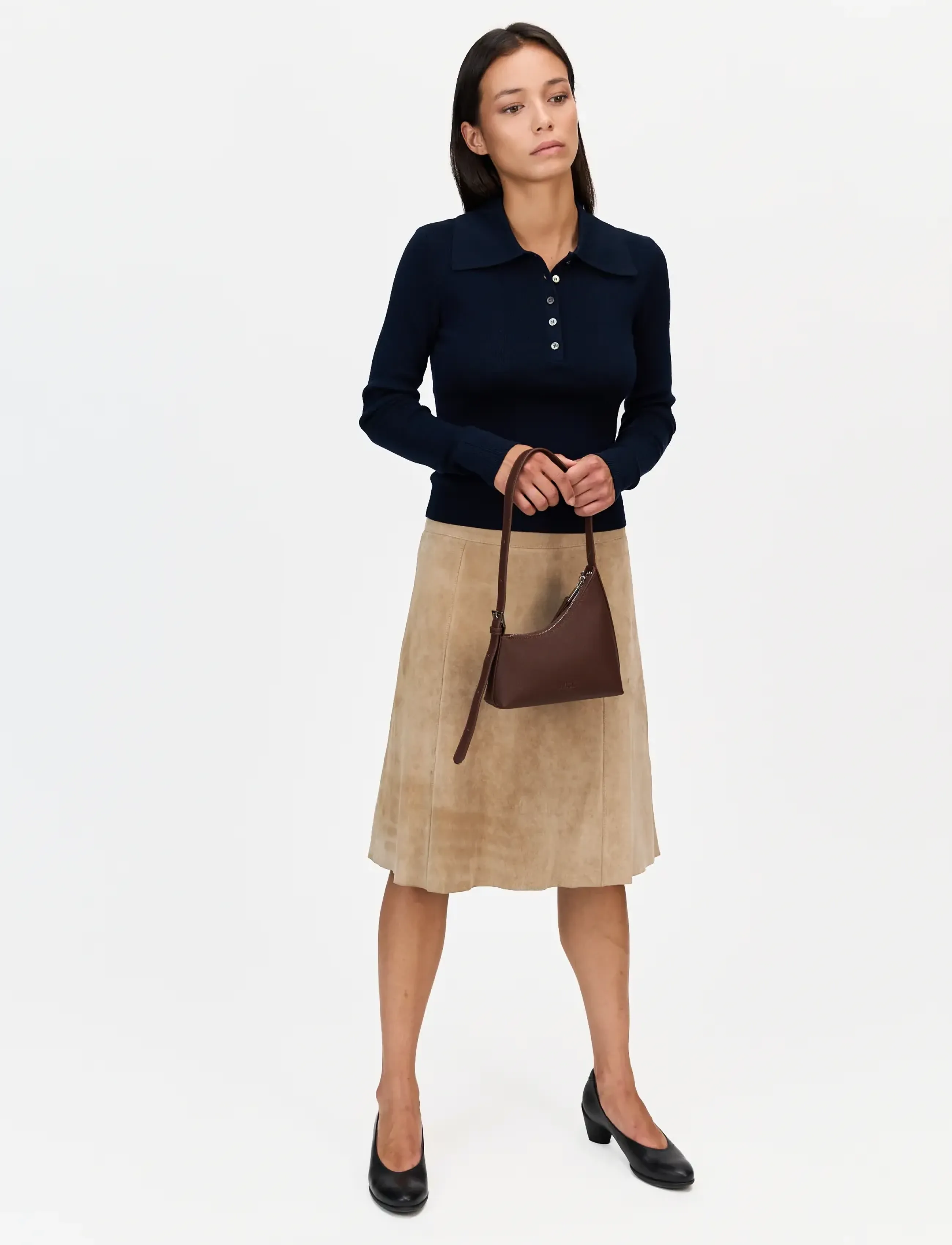 HVISK - WILLA SAFFIANO - dark brown - 4