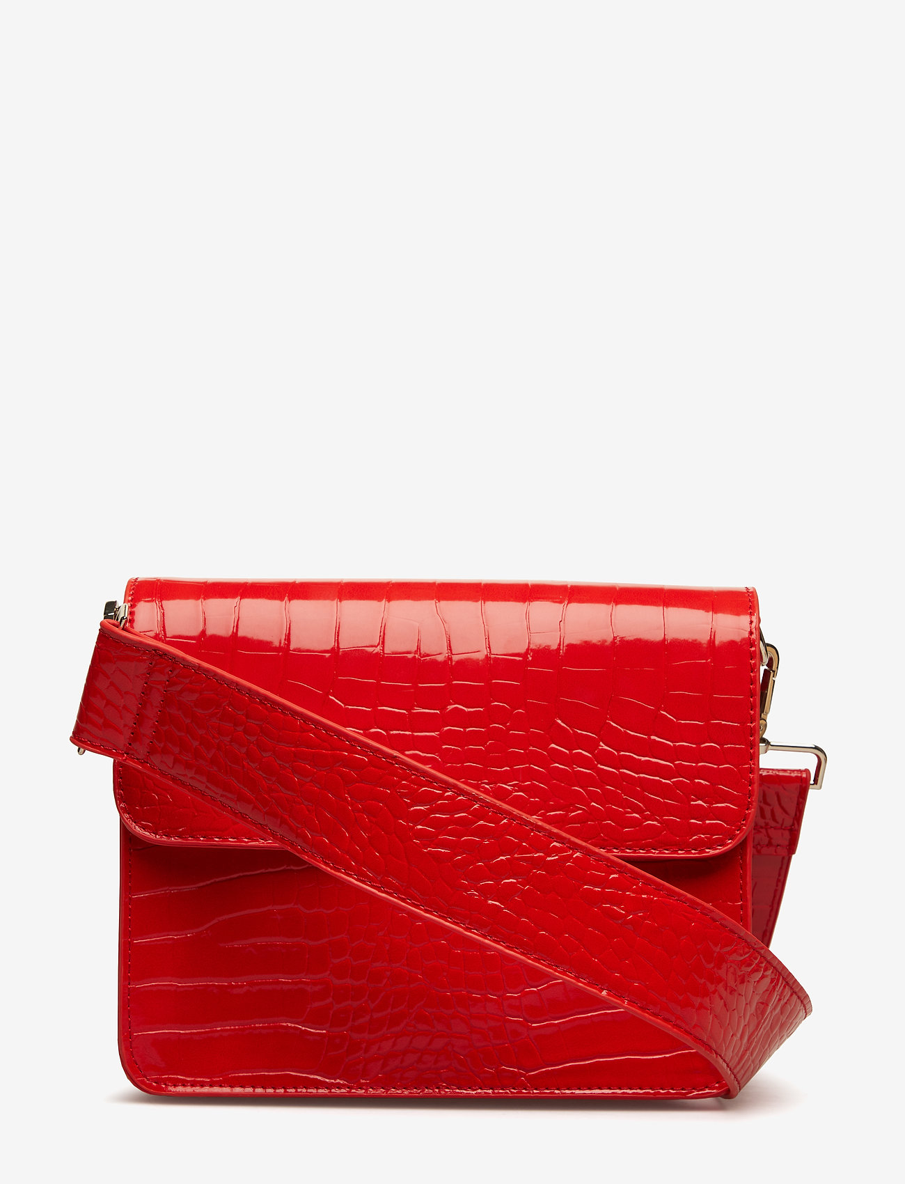 CAYMAN SHINY STRAP BAG - RED