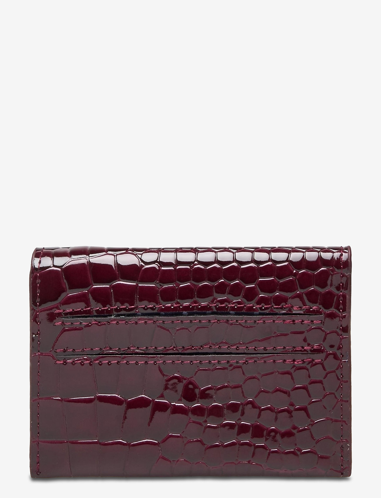HVISK - WALLET CROCO - maroon - 1