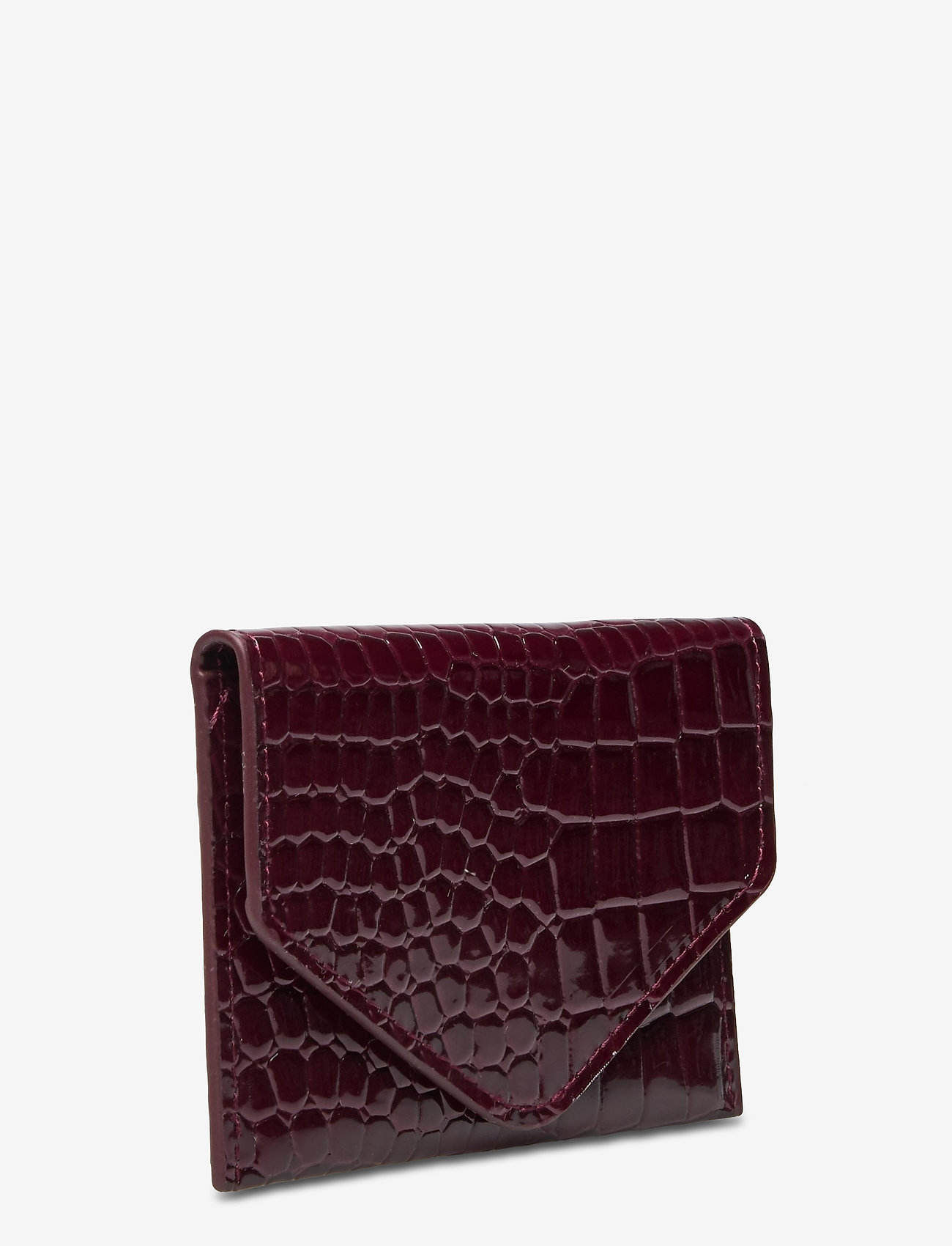 HVISK - WALLET CROCO - maroon - 2