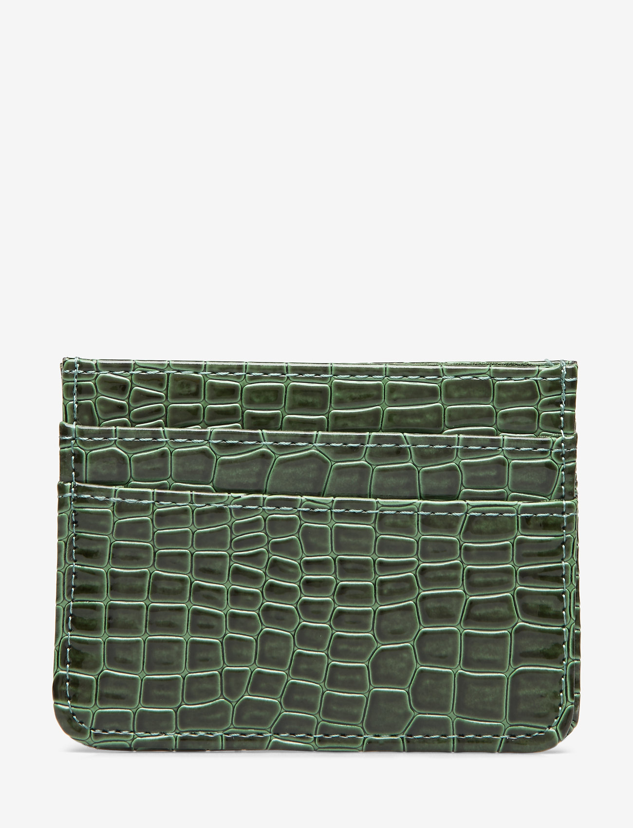 HVISK - CARD HOLDER CROCO - jungle green - 1