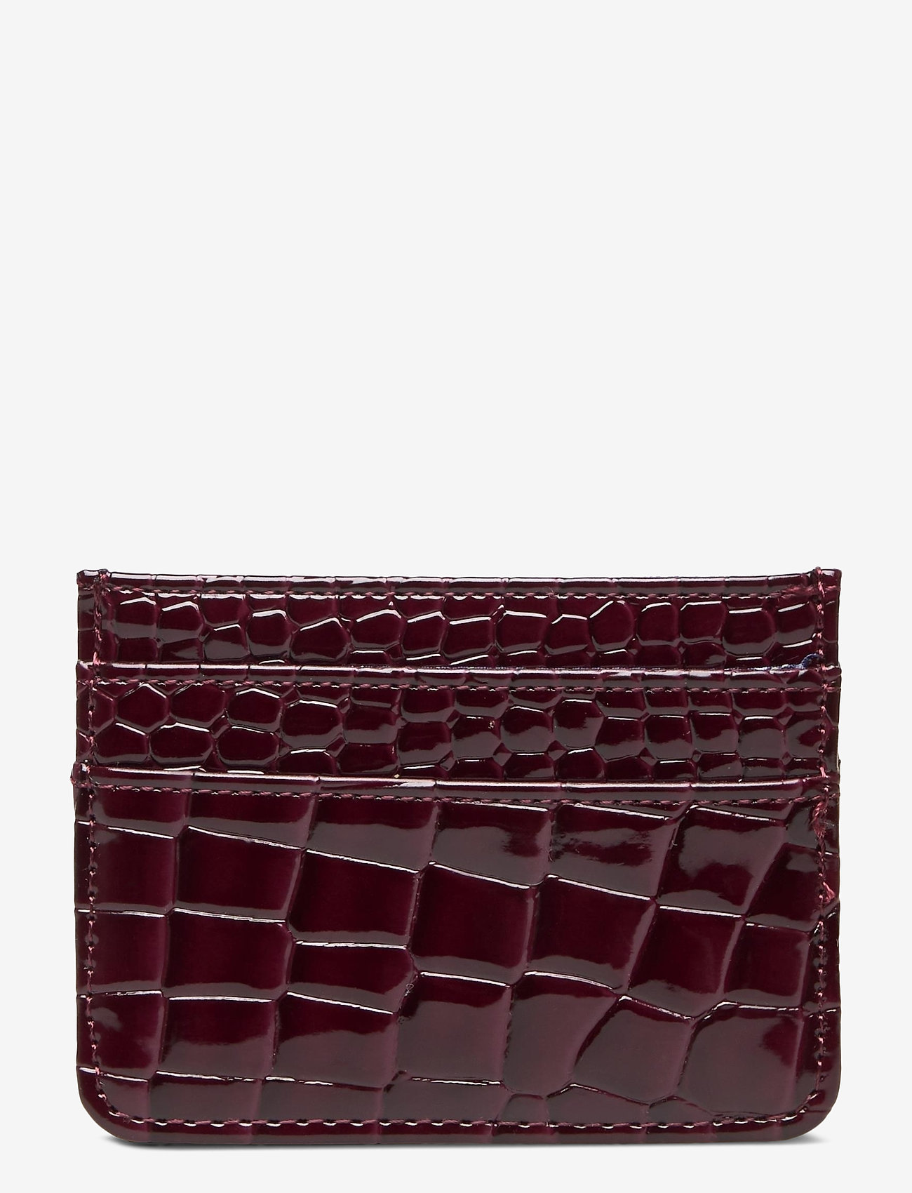 CARD HOLDER CROCO - MAROON