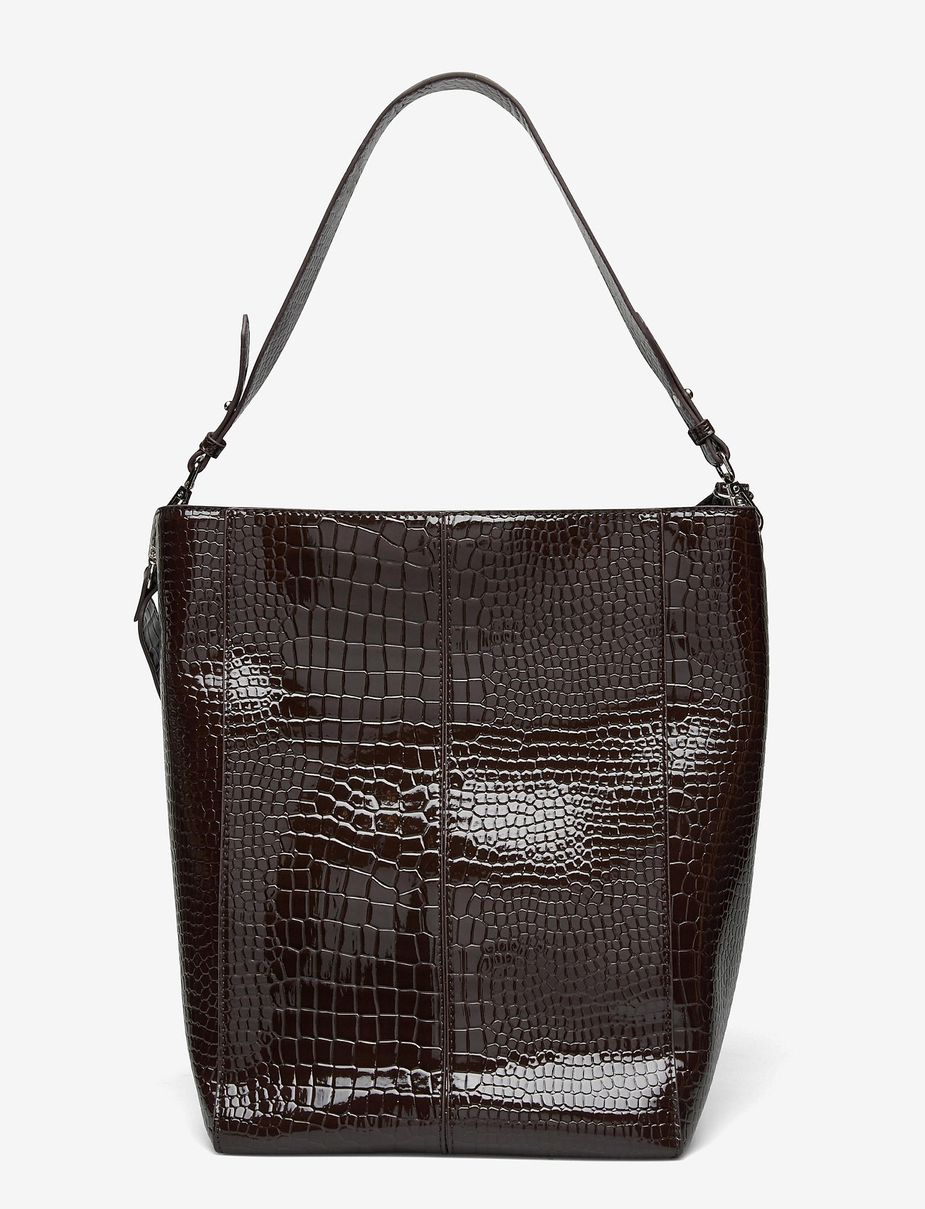 HVISK - CASSET CROCO - dark brown - 1