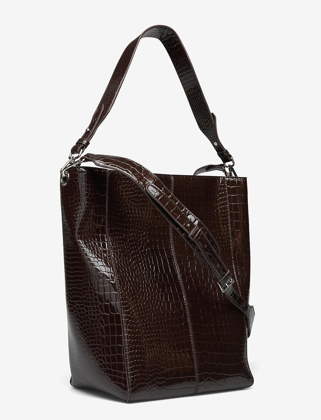 HVISK - CASSET CROCO - dark brown - 2